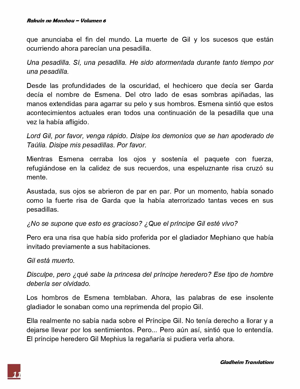 Rakuin No Monshou (Novela) - Capítulo 46 - Página 11 - LectorTMOo