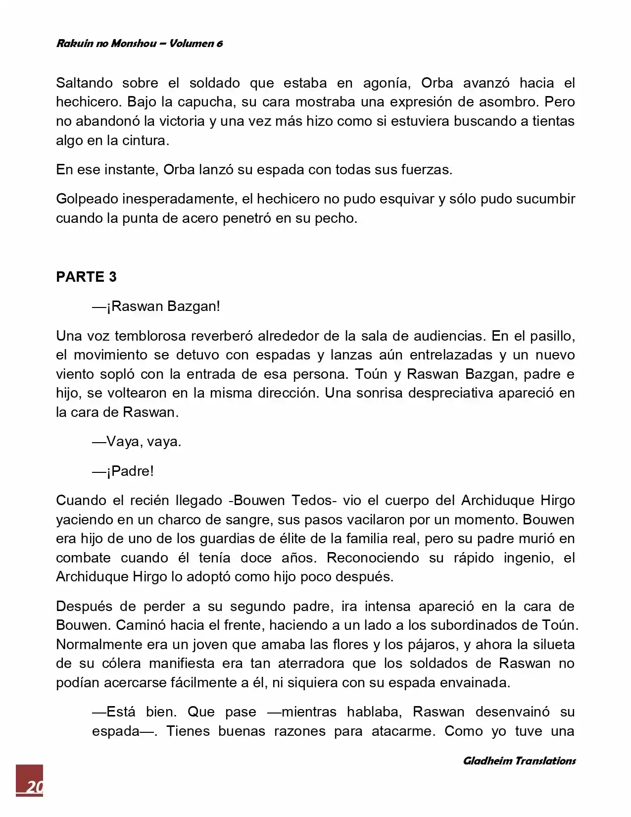 Rakuin No Monshou (Novela) - Capítulo 46 - Página 20 - LectorTMOo