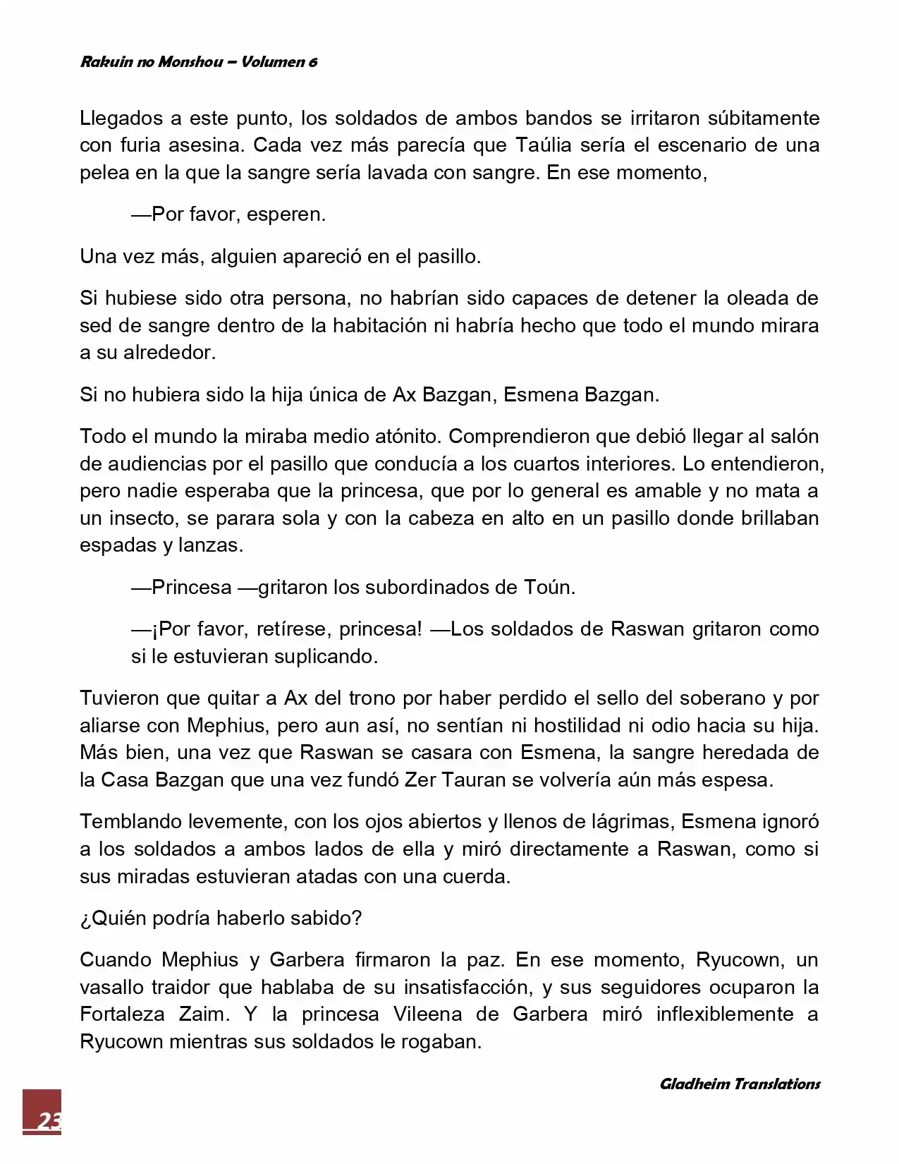 Rakuin No Monshou (Novela) - Capítulo 46 - Página 23 - LectorTMOo