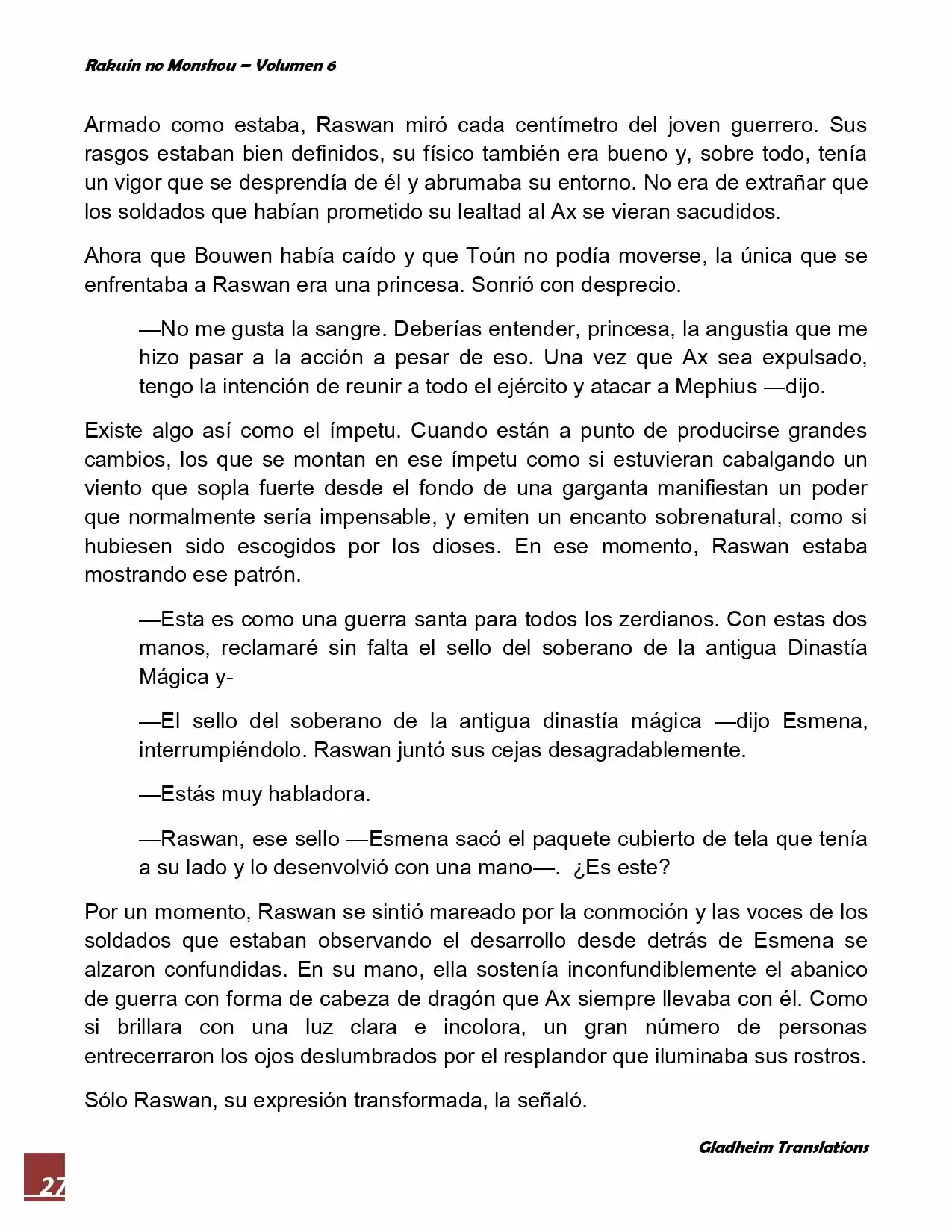 Rakuin No Monshou (Novela) - Capítulo 46 - Página 27 - LectorTMOo