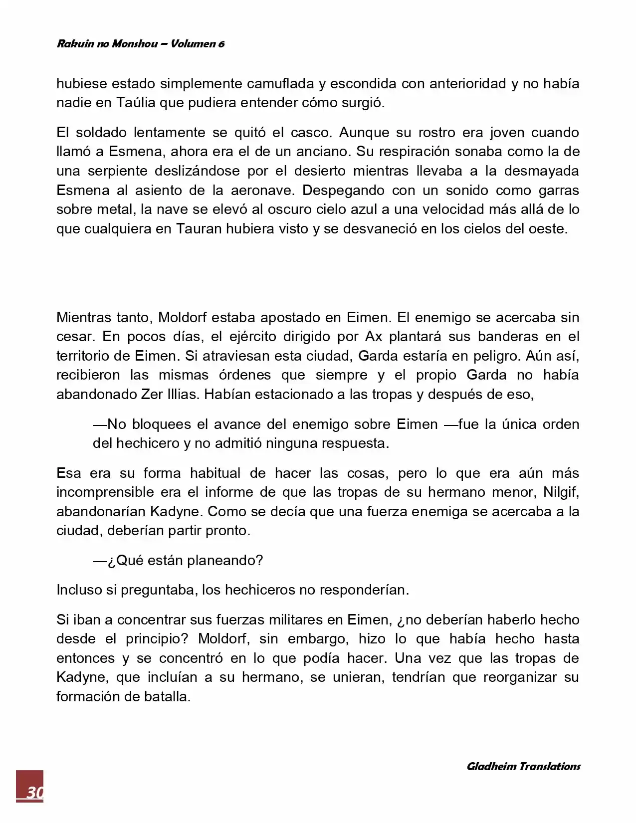 Rakuin No Monshou (Novela) - Capítulo 46 - Página 30 - LectorTMOo