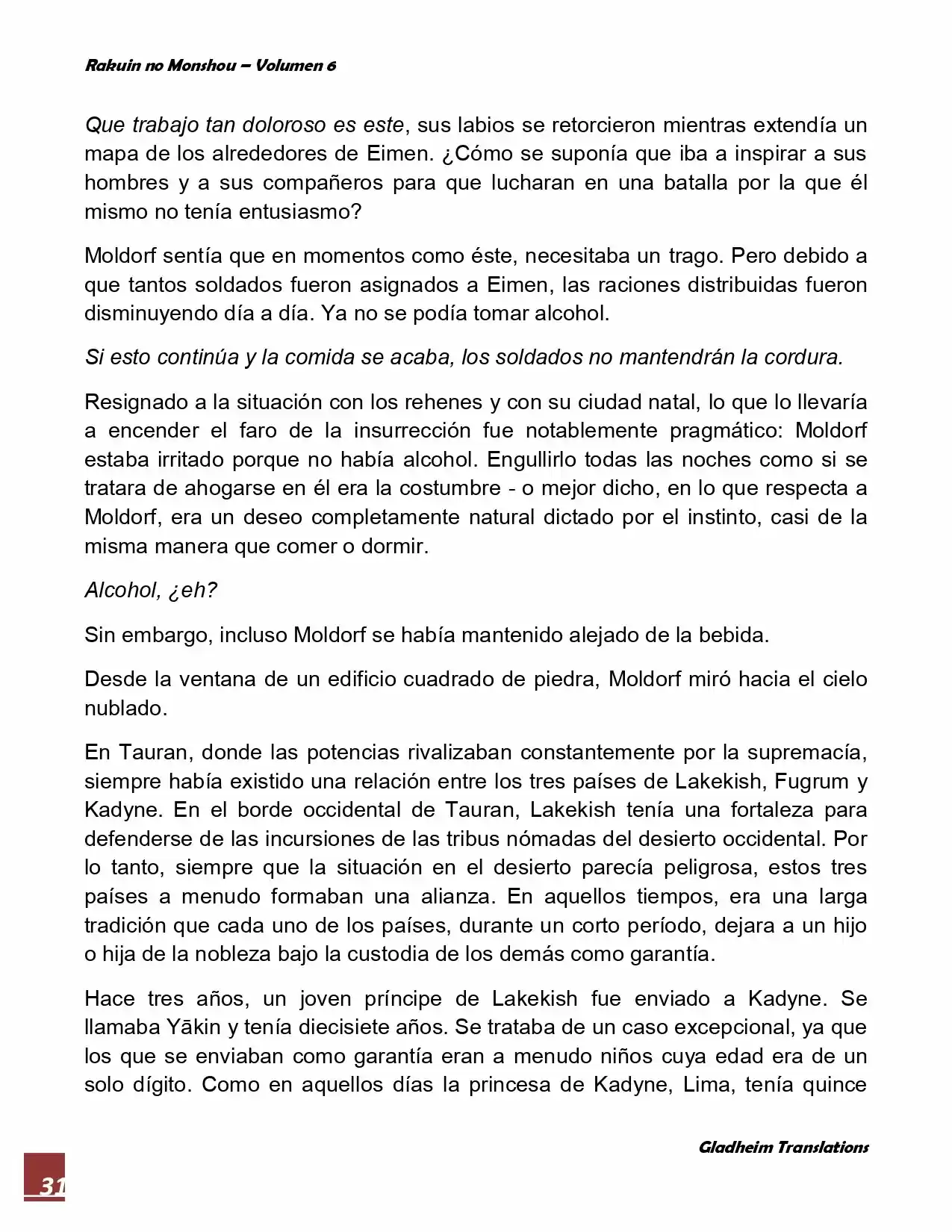 Rakuin No Monshou (Novela) - Capítulo 46 - Página 31 - LectorTMOo