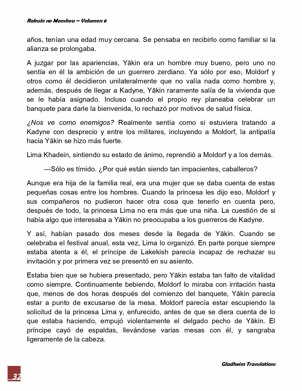 Rakuin No Monshou (Novela) - Capítulo 46 - Página 32 - LectorTMOo