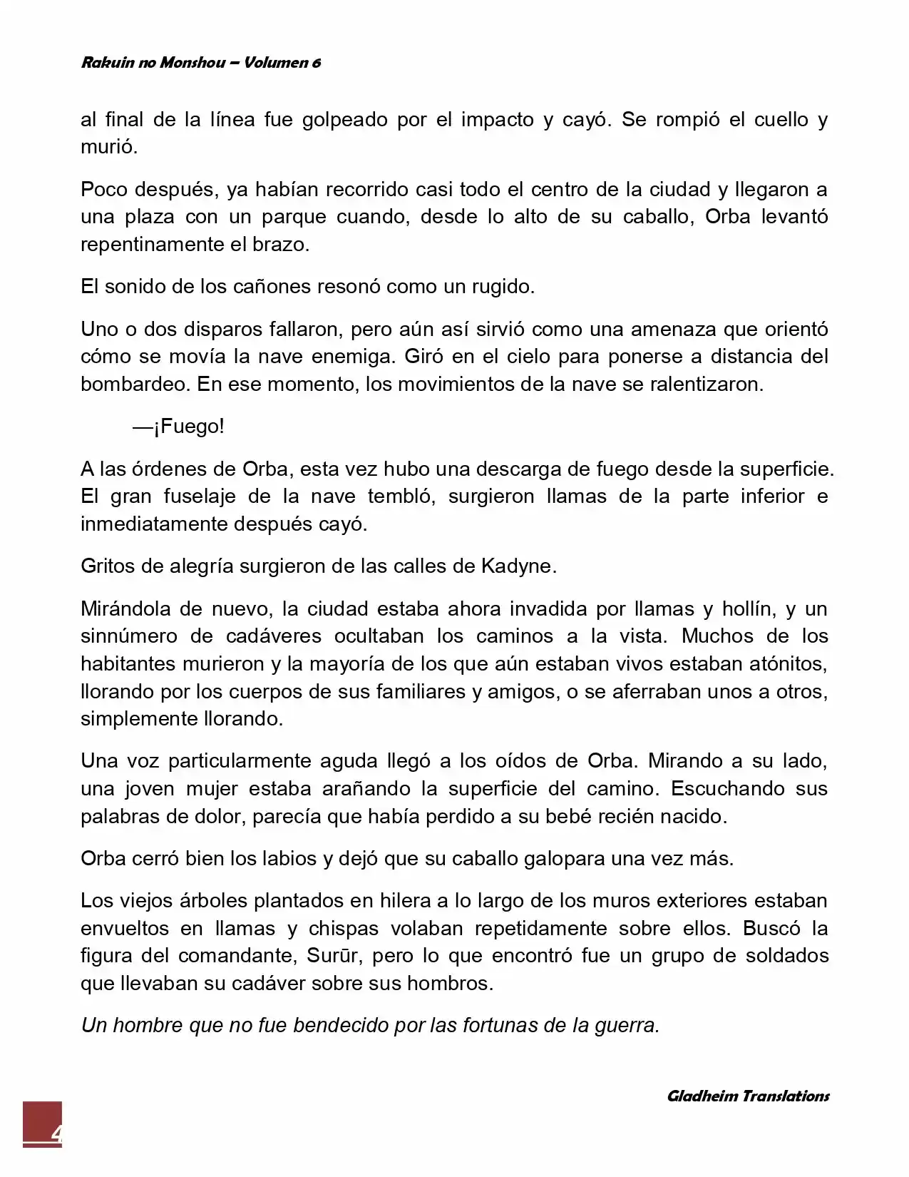 Rakuin No Monshou (Novela) - Capítulo 47 - Página 4 - LectorTMOo