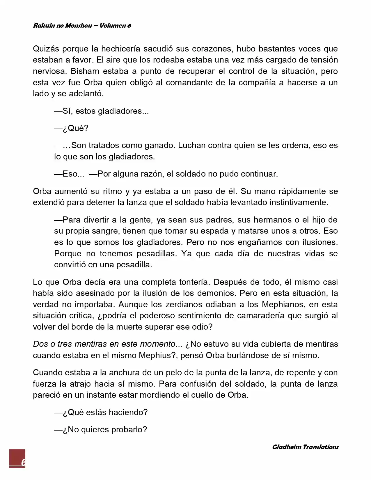 Rakuin No Monshou (Novela) - Capítulo 47 - Página 6 - LectorTMOo