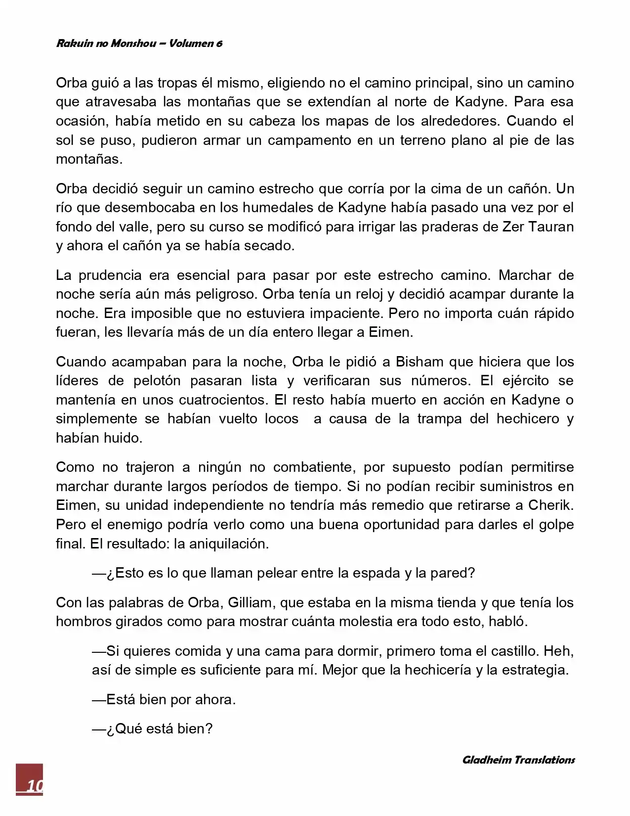 Rakuin No Monshou (Novela) - Capítulo 47 - Página 10 - LectorTMOo
