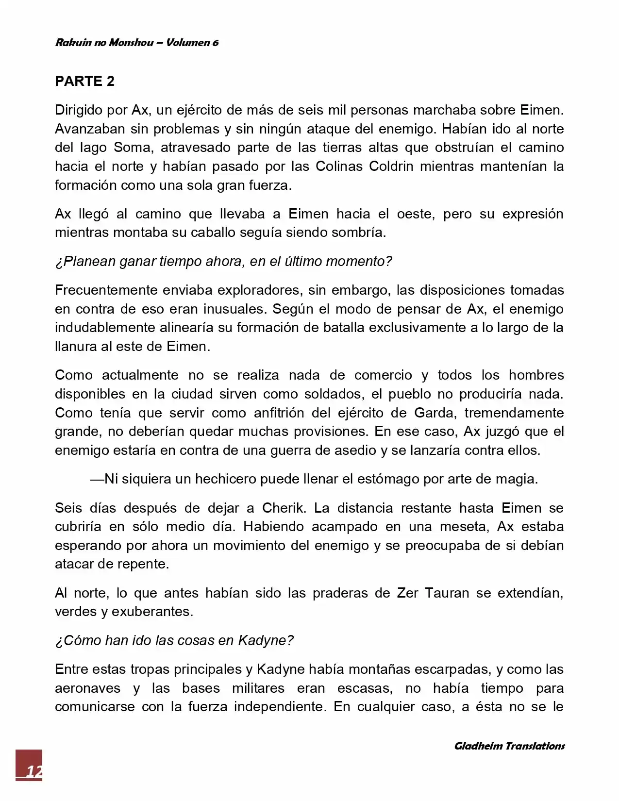 Rakuin No Monshou (Novela) - Capítulo 47 - Página 12 - LectorTMOo