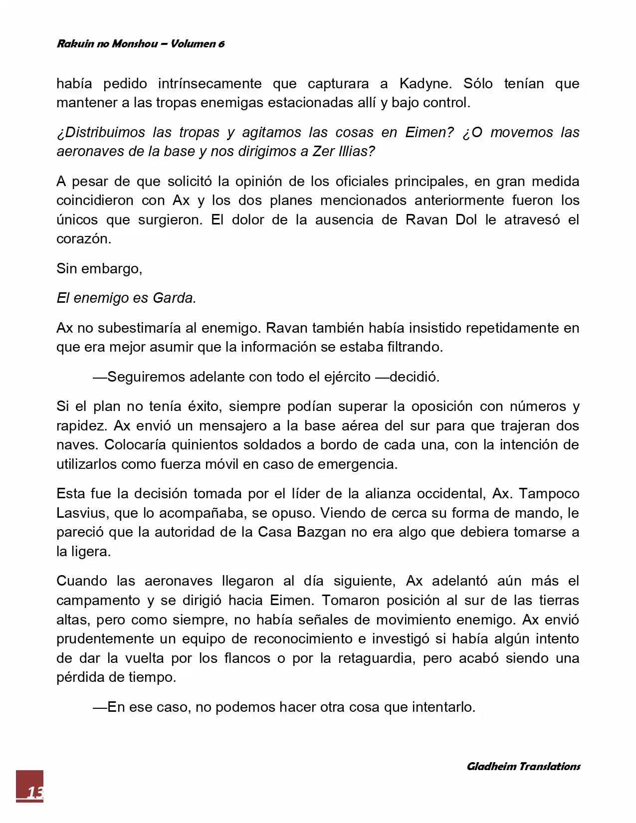 Rakuin No Monshou (Novela) - Capítulo 47 - Página 13 - LectorTMOo