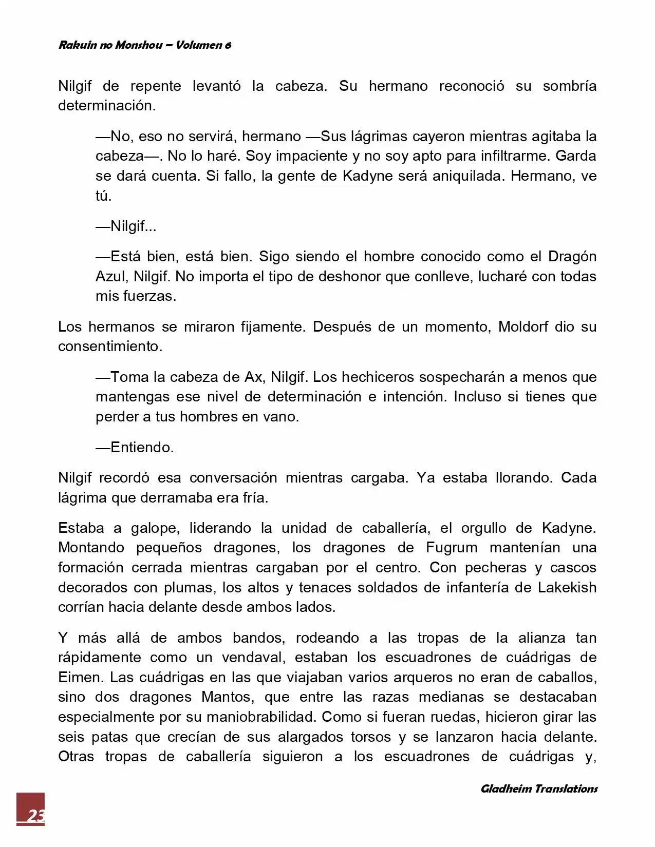 Rakuin No Monshou (Novela) - Capítulo 47 - Página 23 - LectorTMOo
