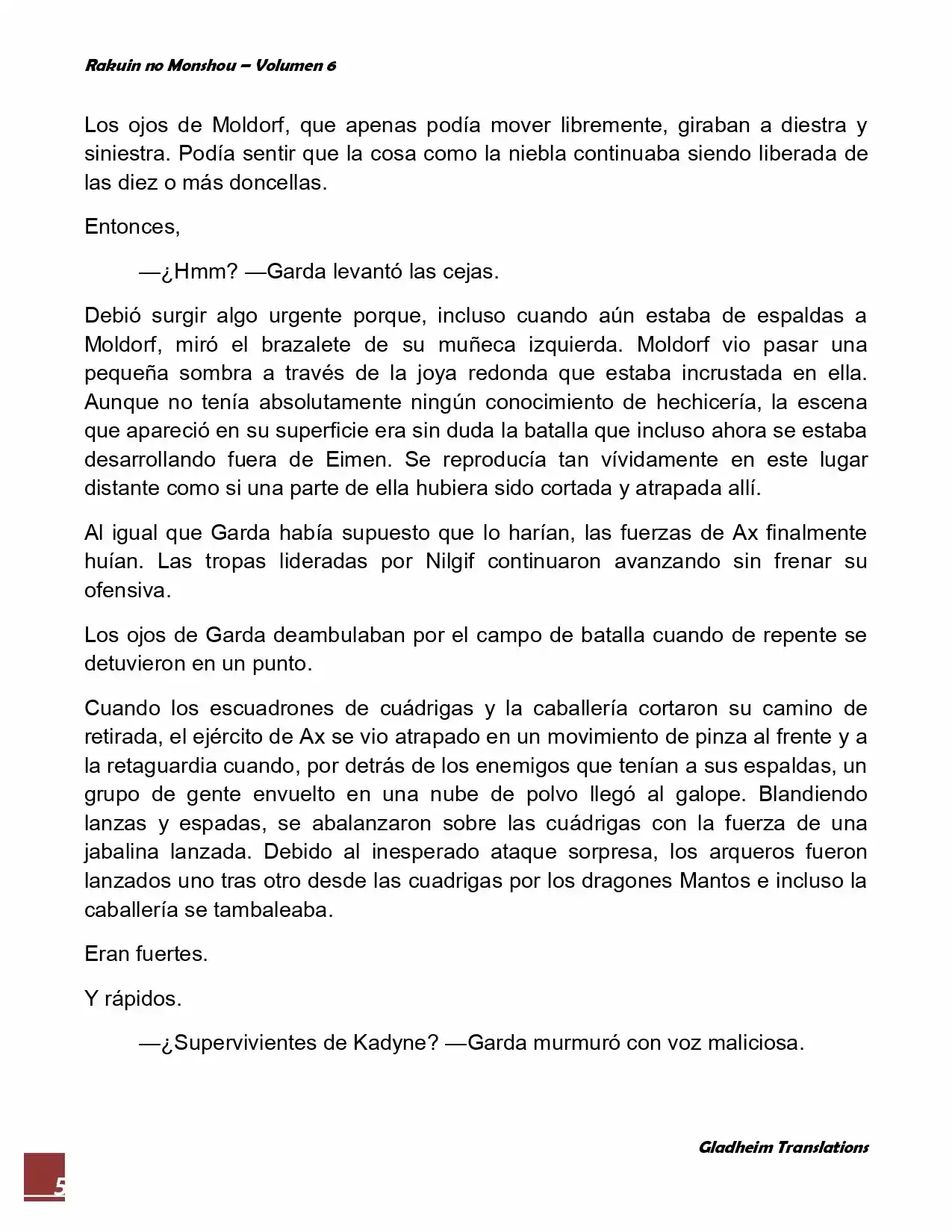 Rakuin No Monshou (Novela) - Capítulo 48 - Página 5 - LectorTMOo
