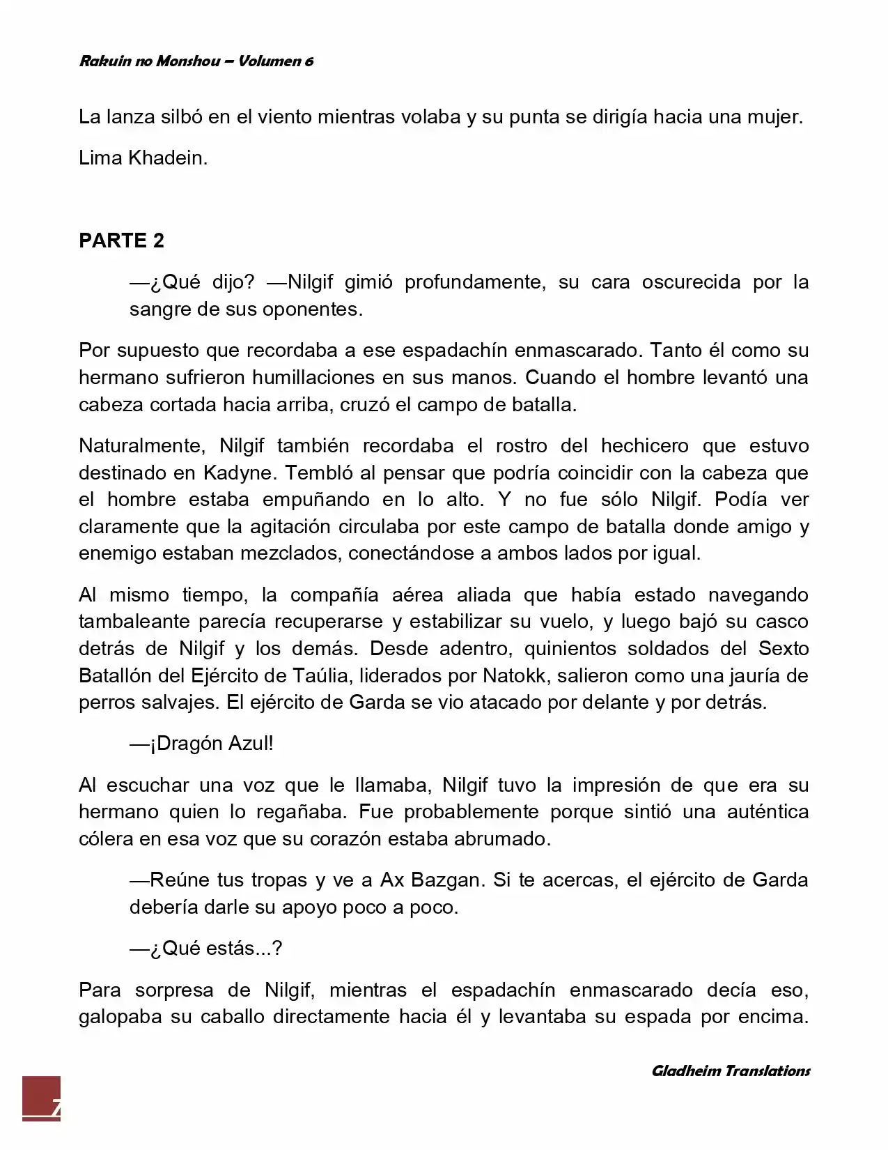 Rakuin No Monshou (Novela) - Capítulo 48 - Página 7 - LectorTMOo