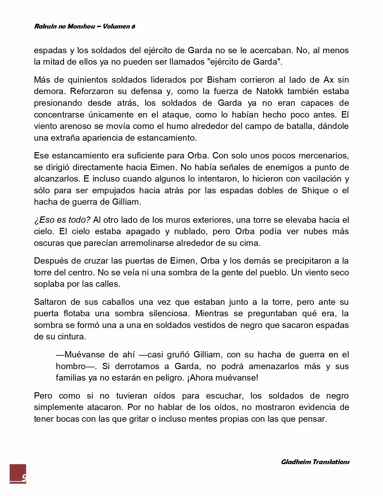 Rakuin No Monshou (Novela) - Capítulo 48 - Página 9 - LectorTMOo