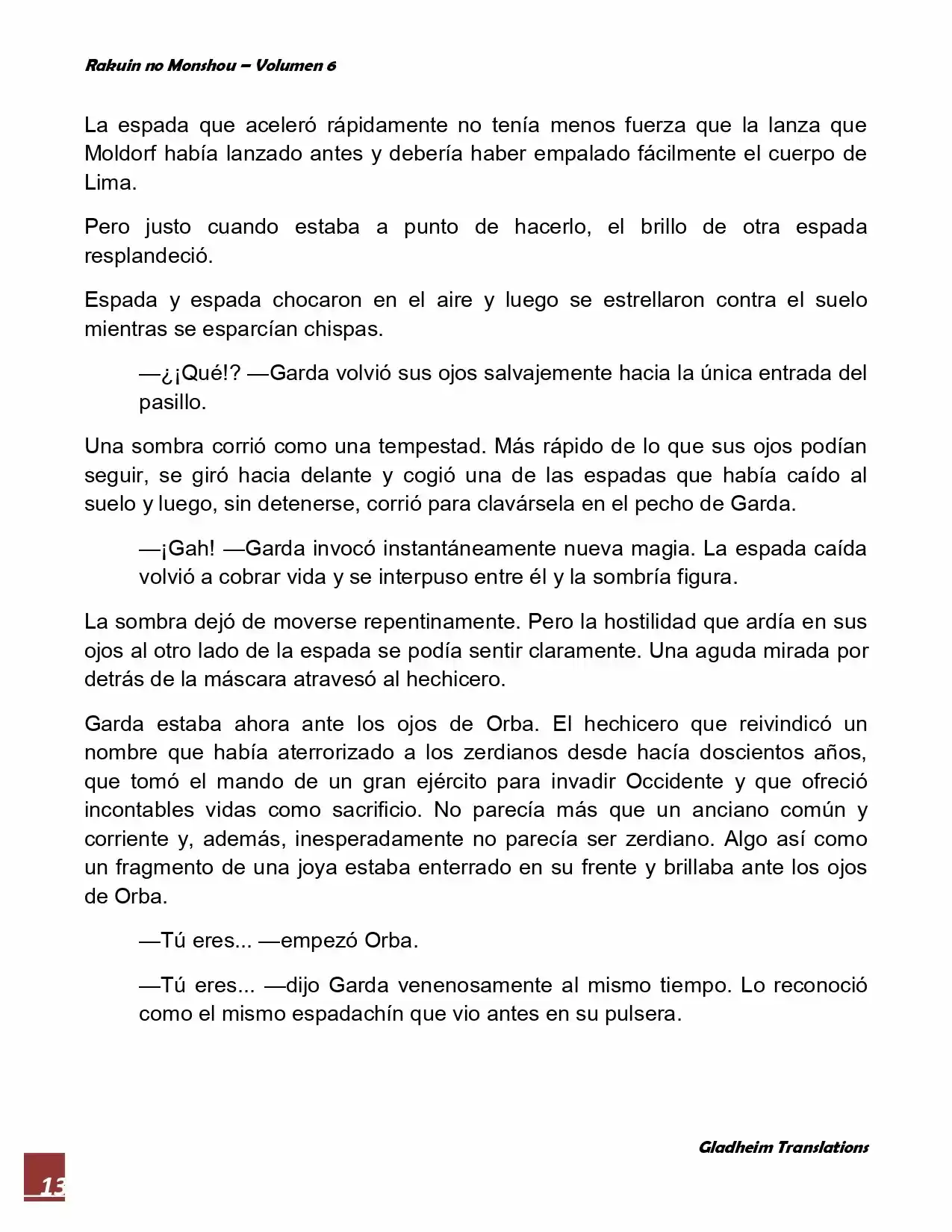 Rakuin No Monshou (Novela) - Capítulo 48 - Página 13 - LectorTMOo