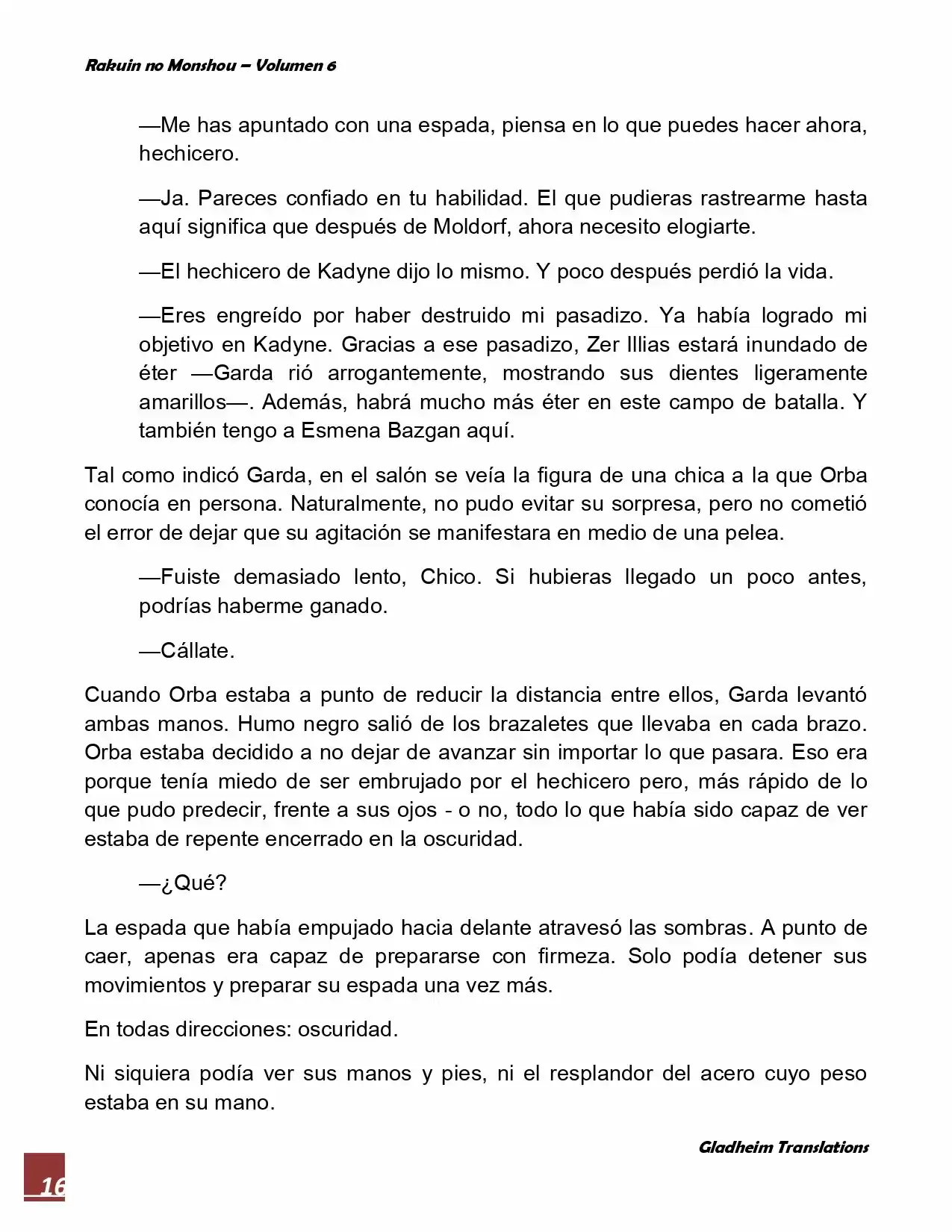 Rakuin No Monshou (Novela) - Capítulo 48 - Página 16 - LectorTMOo