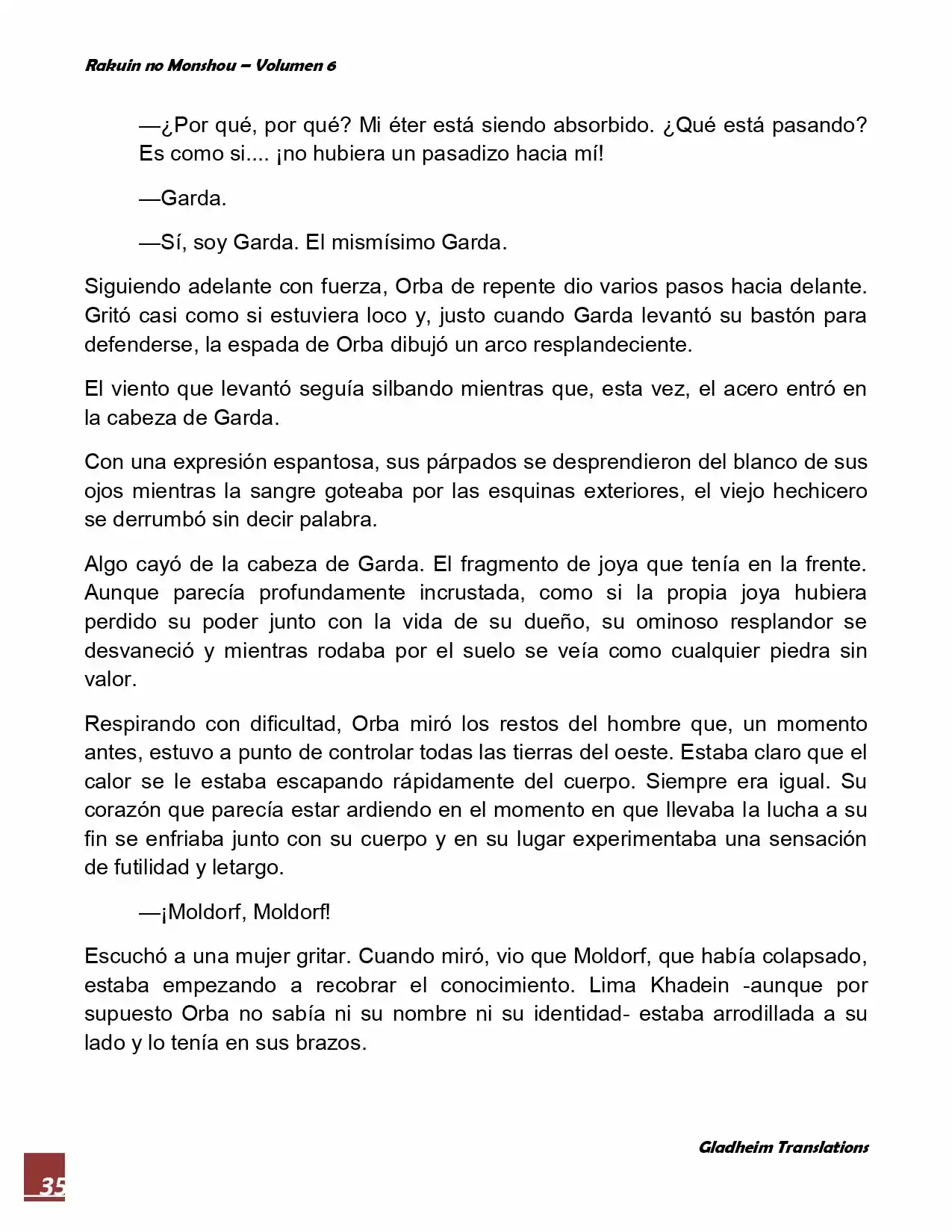 Rakuin No Monshou (Novela) - Capítulo 48 - Página 35 - LectorTMOo