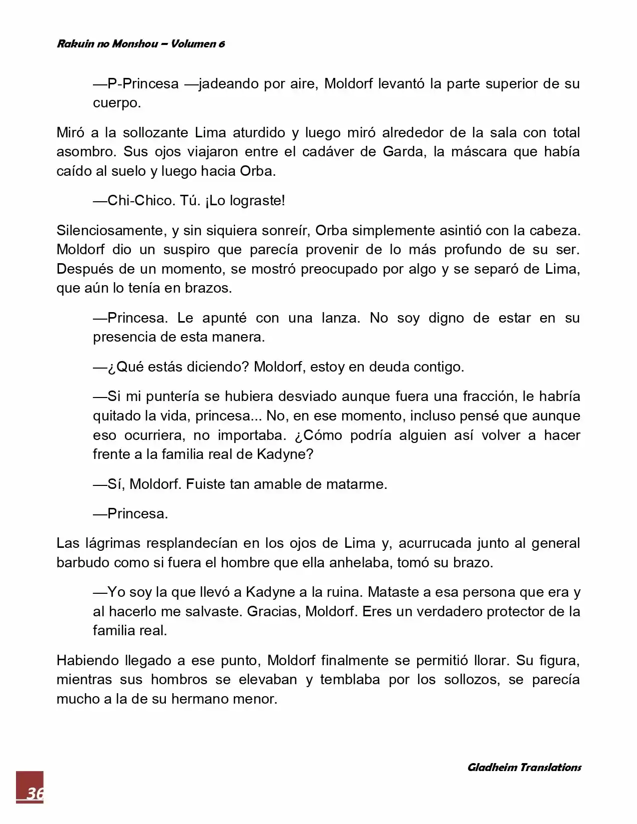 Rakuin No Monshou (Novela) - Capítulo 48 - Página 36 - LectorTMOo