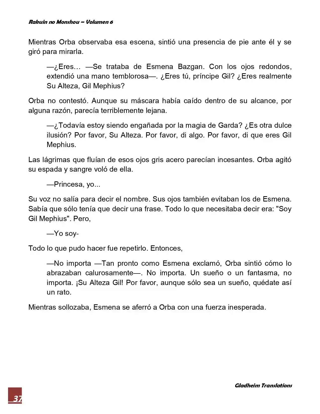 Rakuin No Monshou (Novela) - Capítulo 48 - Página 37 - LectorTMOo
