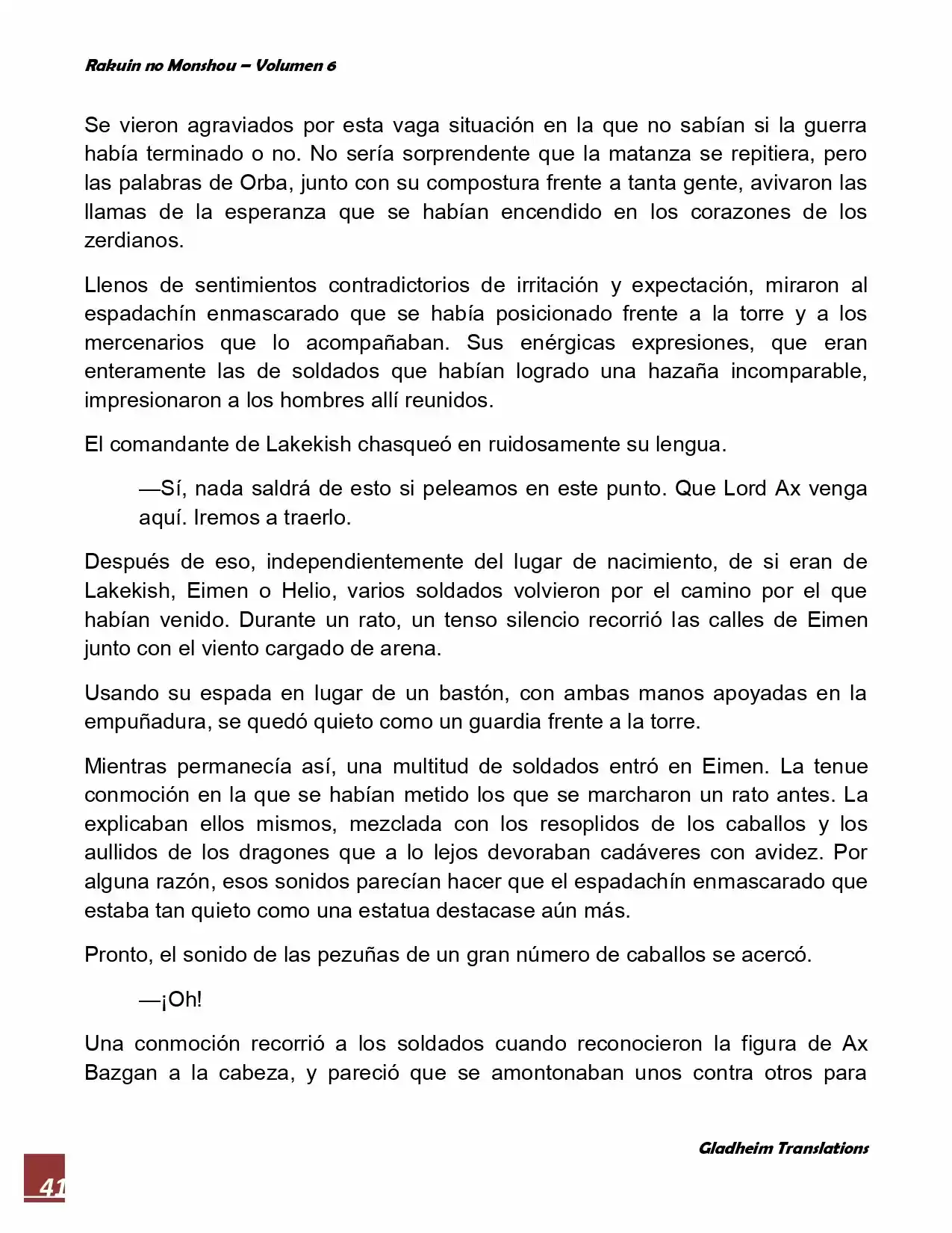 Rakuin No Monshou (Novela) - Capítulo 48 - Página 41 - LectorTMOo