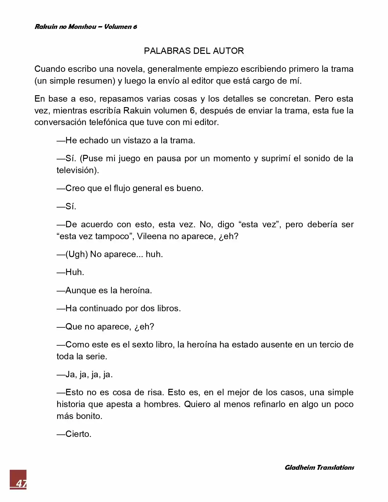 Rakuin No Monshou (Novela) - Capítulo 48 - Página 47 - LectorTMOo