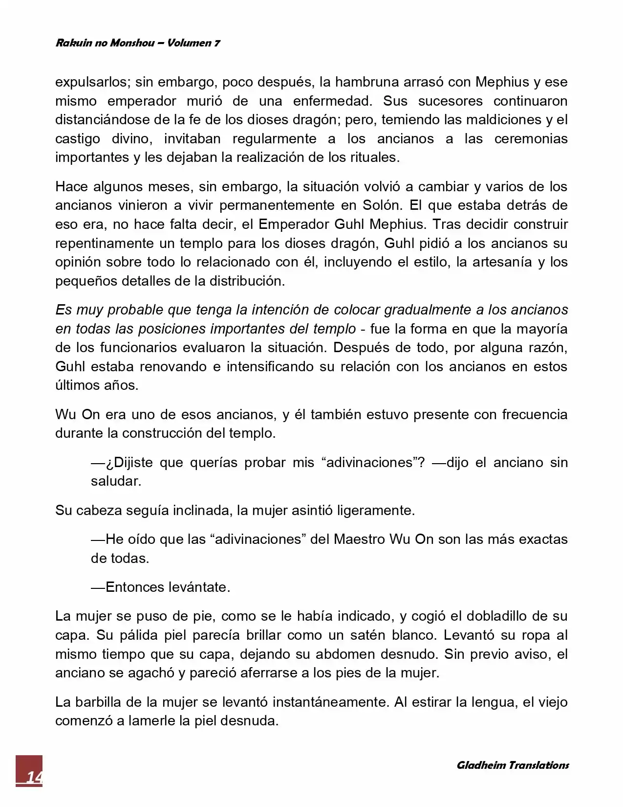 Rakuin No Monshou (Novela) - Capítulo 49 - Página 14 - LectorTMOo