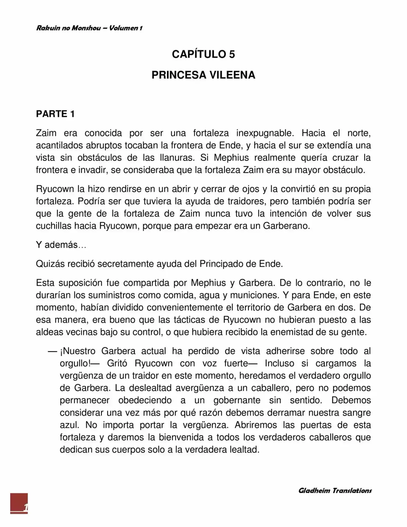 Rakuin No Monshou (Novela) - Capítulo 5 - Página 1 - LectorTMOo