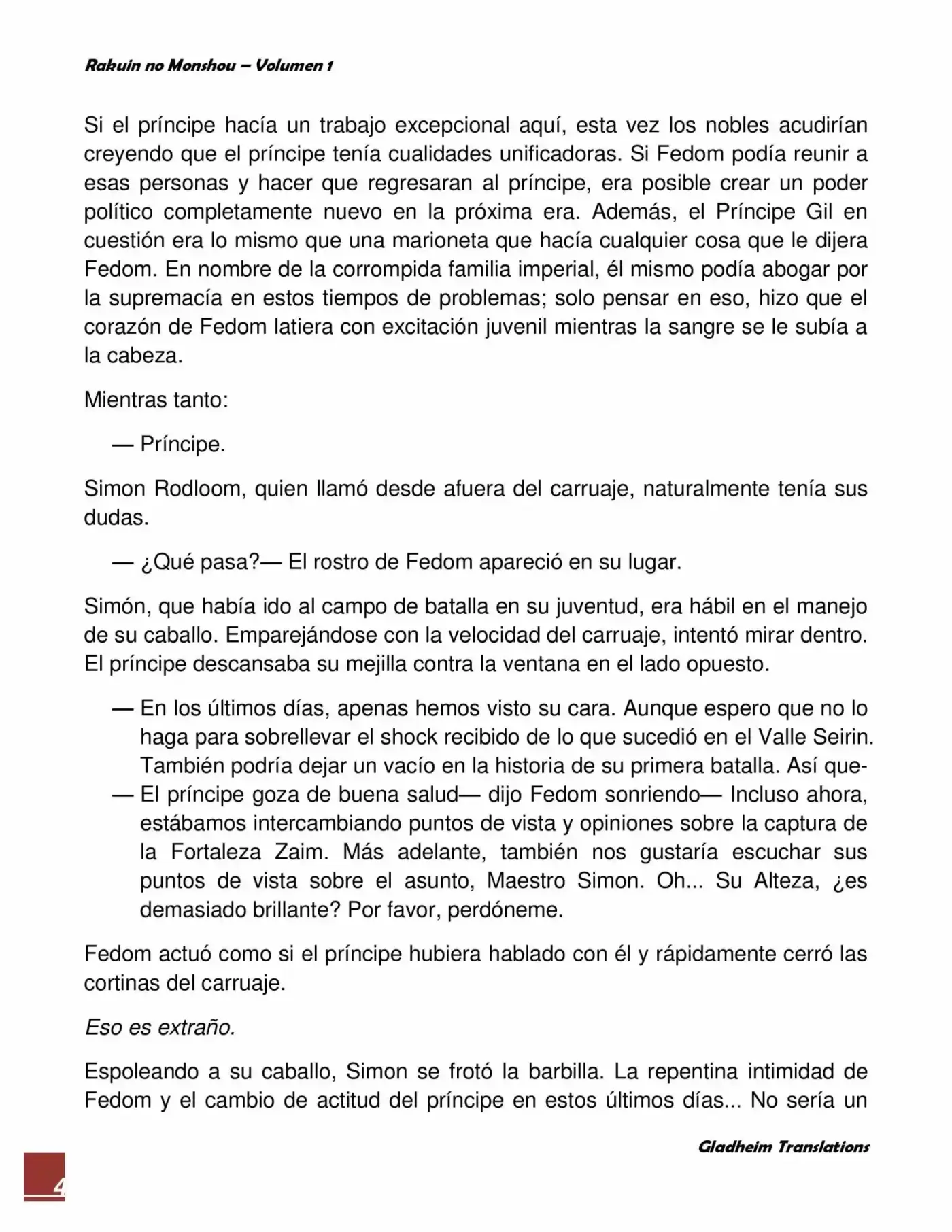 Rakuin No Monshou (Novela) - Capítulo 5 - Página 4 - LectorTMOo