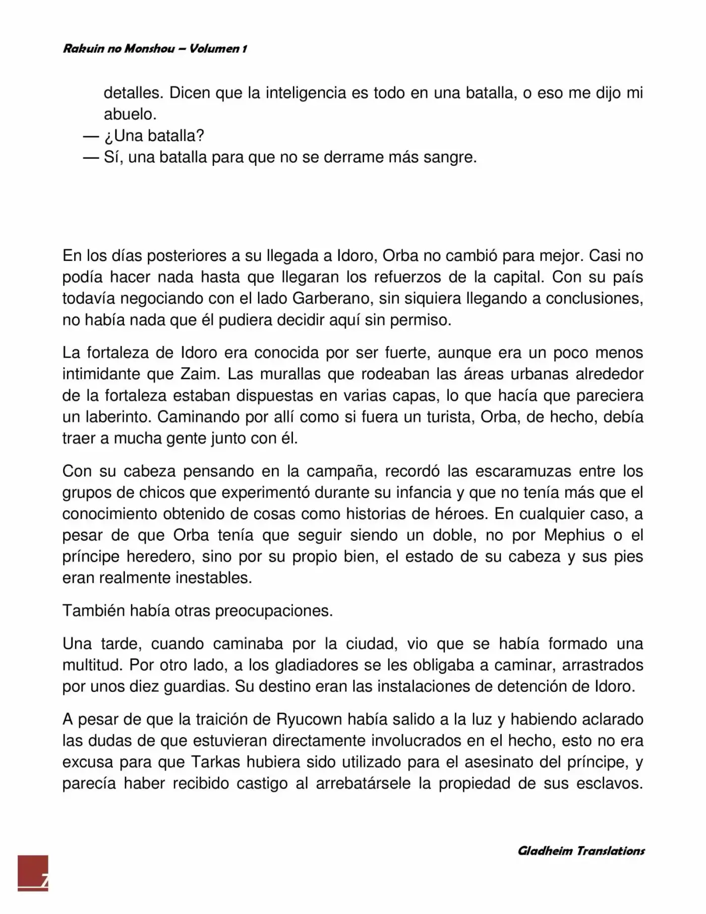 Rakuin No Monshou (Novela) - Capítulo 5 - Página 7 - LectorTMOo