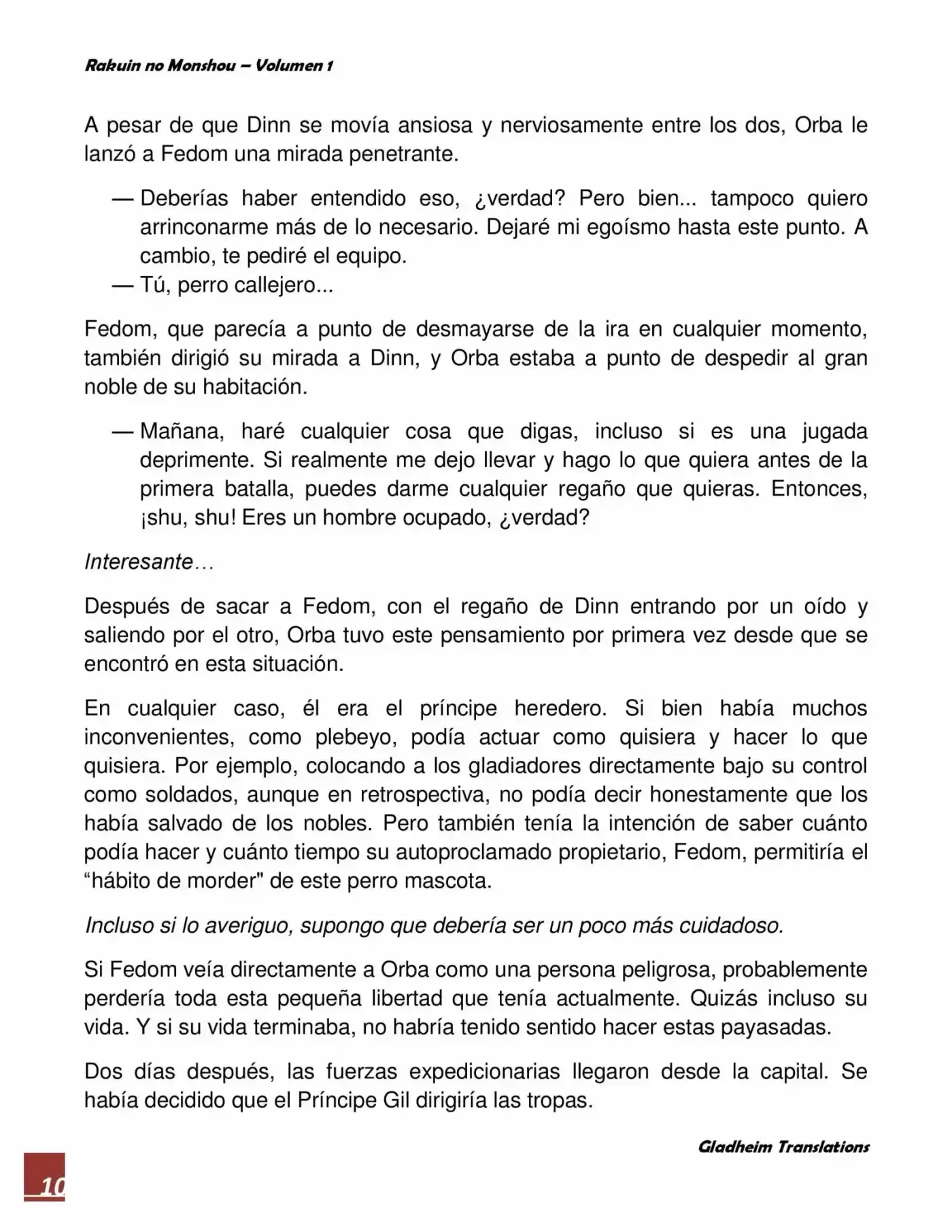 Rakuin No Monshou (Novela) - Capítulo 5 - Página 10 - LectorTMOo