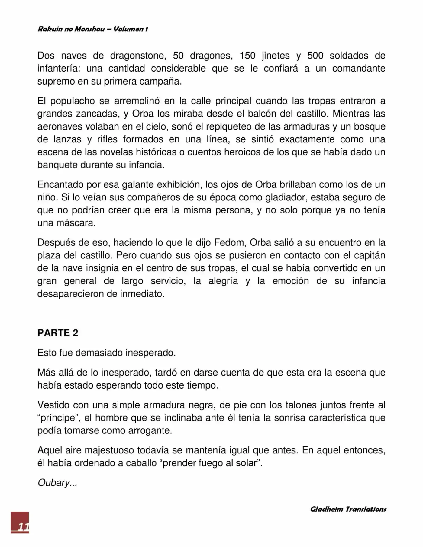 Rakuin No Monshou (Novela) - Capítulo 5 - Página 11 - LectorTMOo