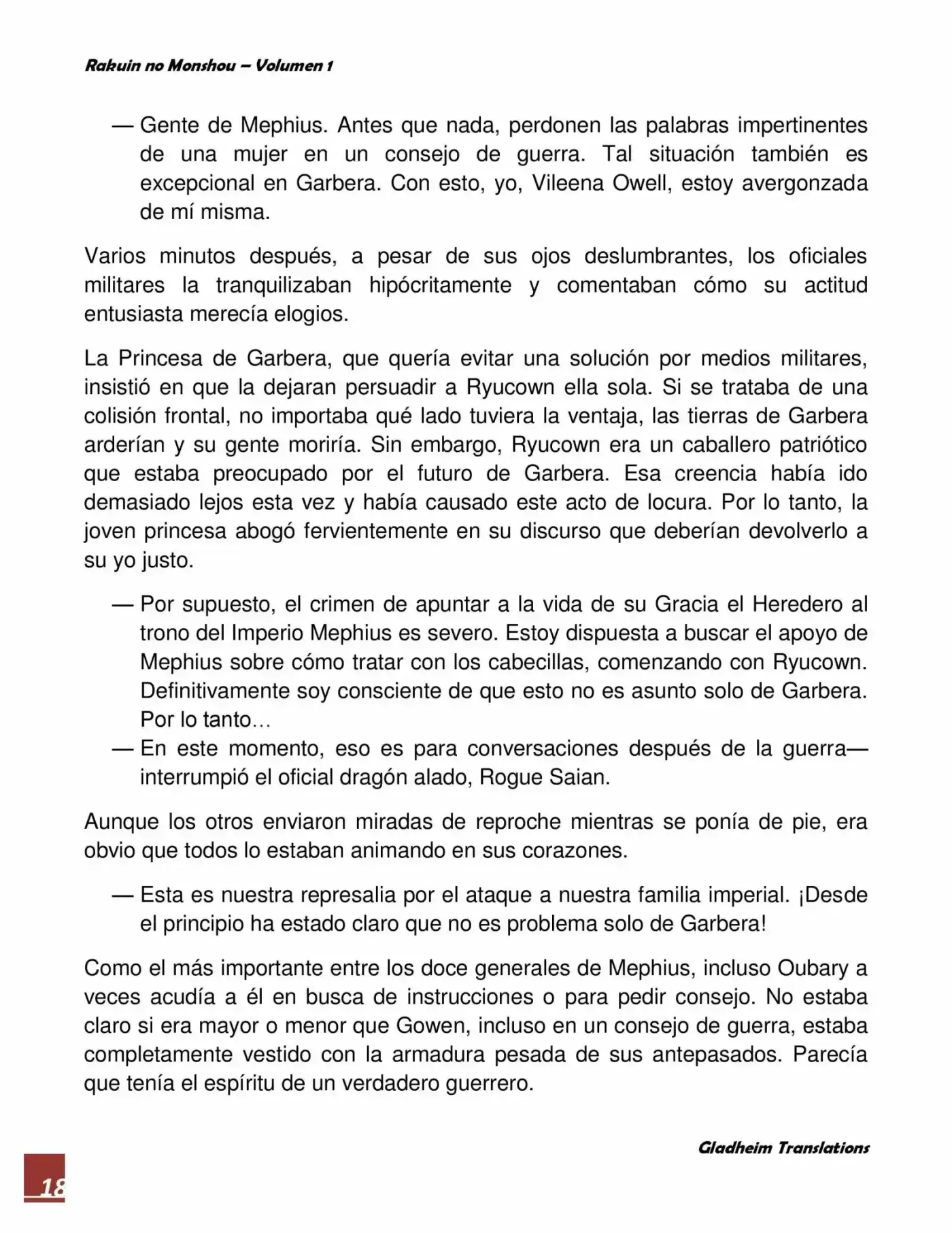 Rakuin No Monshou (Novela) - Capítulo 5 - Página 18 - LectorTMOo