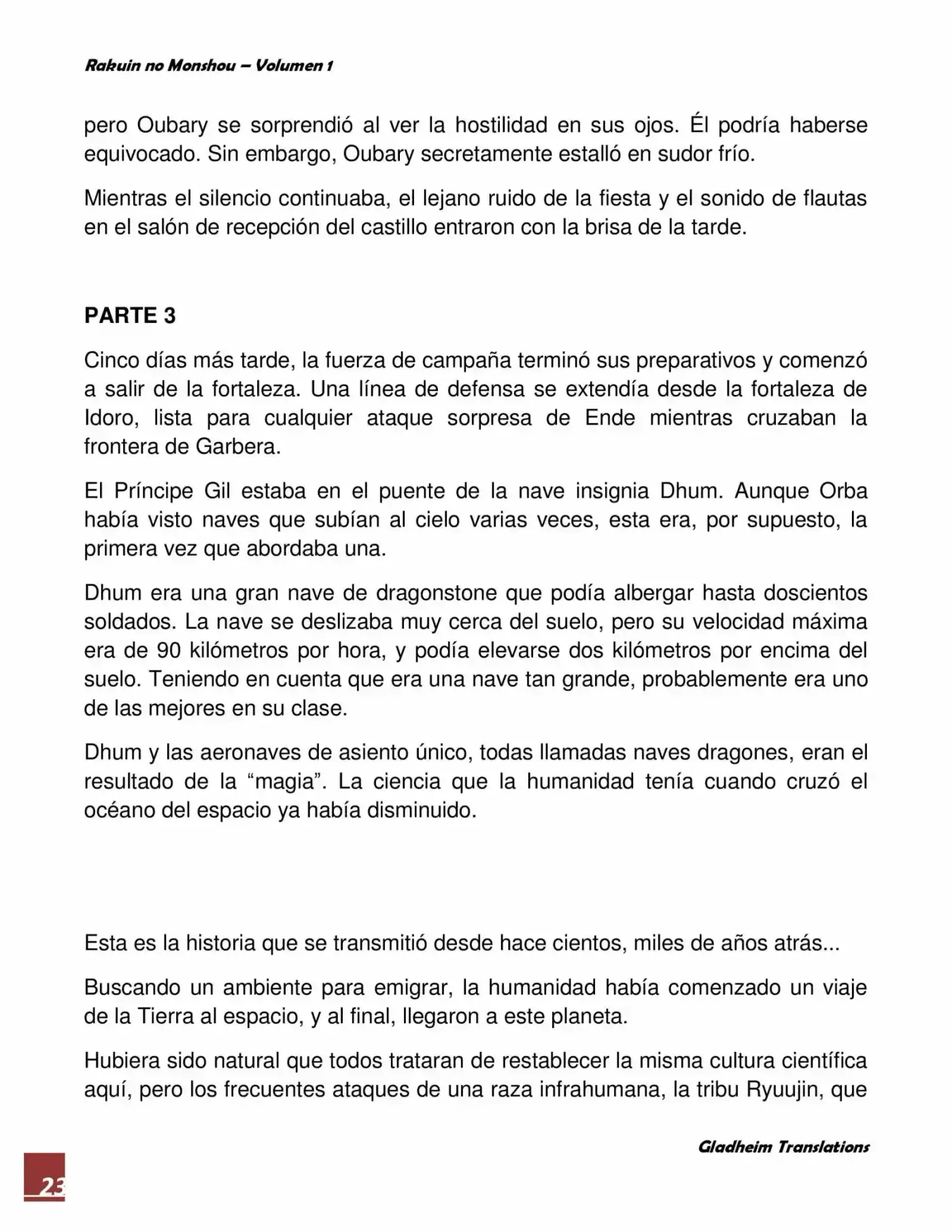 Rakuin No Monshou (Novela) - Capítulo 5 - Página 23 - LectorTMOo