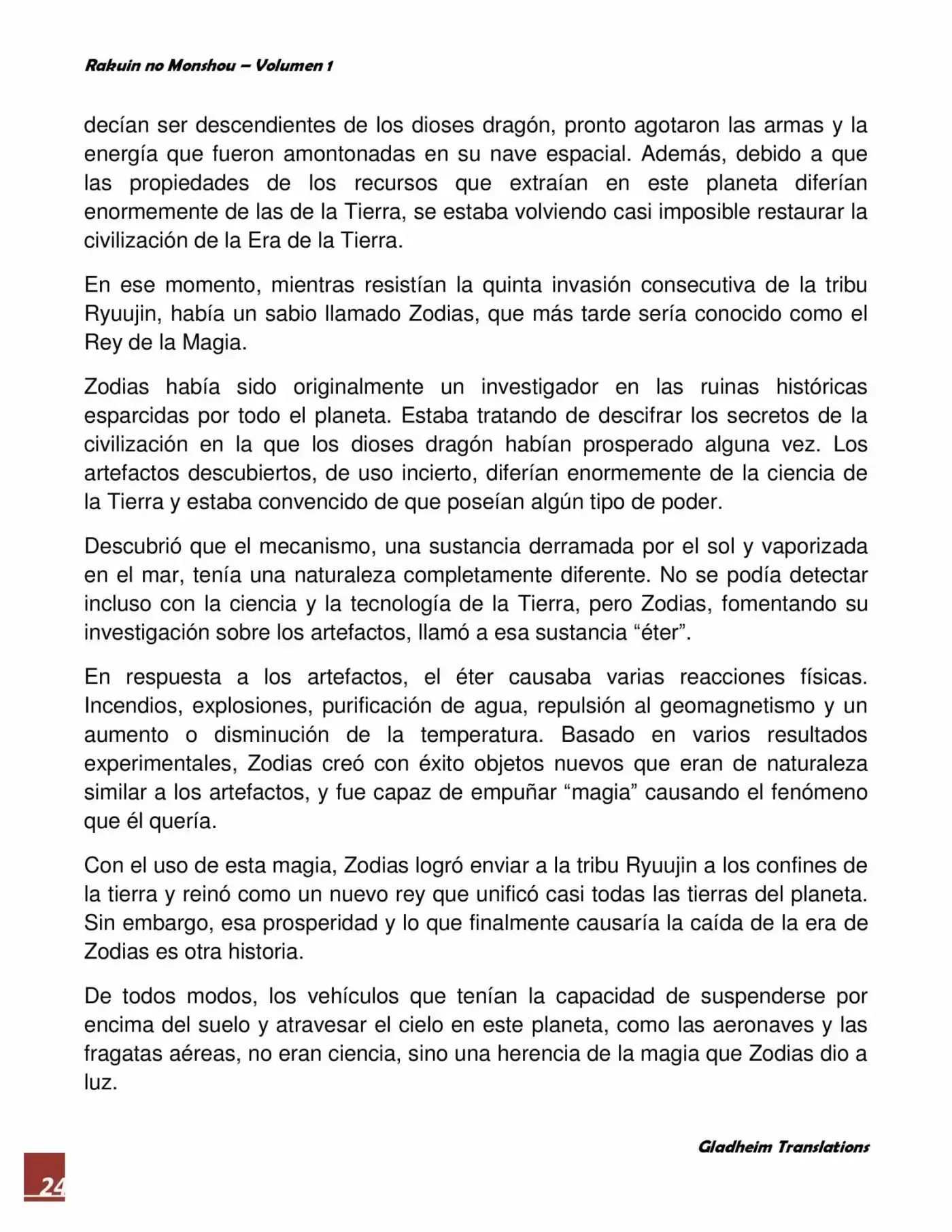 Rakuin No Monshou (Novela) - Capítulo 5 - Página 24 - LectorTMOo