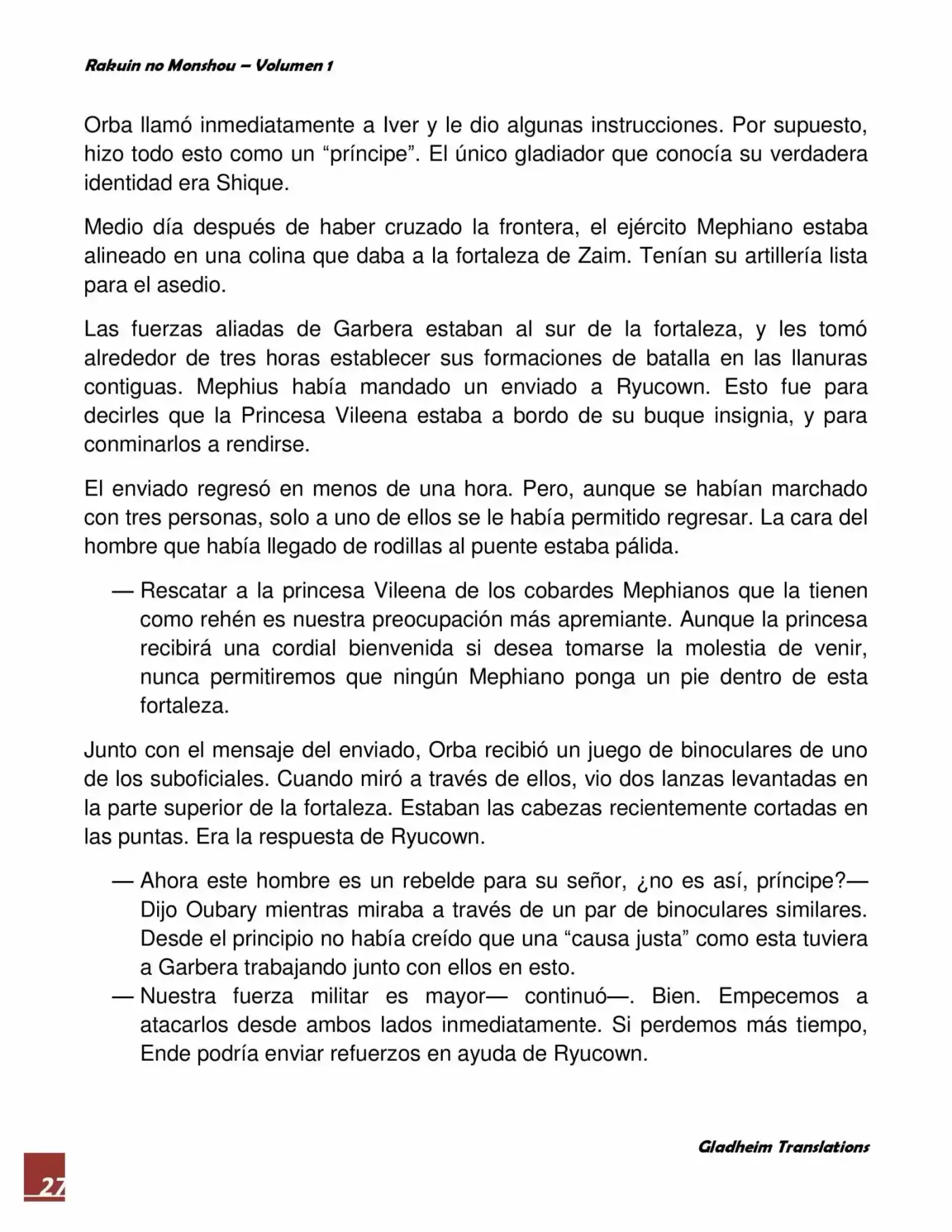 Rakuin No Monshou (Novela) - Capítulo 5 - Página 27 - LectorTMOo