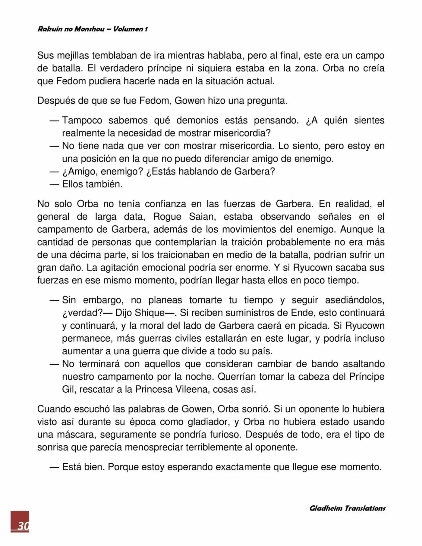 Rakuin No Monshou (Novela) - Capítulo 5 - Página 30 - LectorTMOo