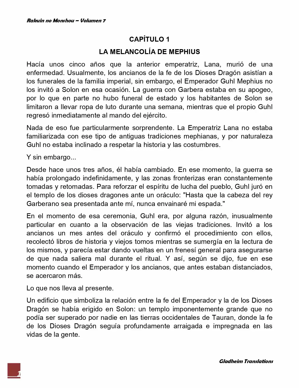 Rakuin No Monshou (Novela) - Capítulo 50 - Página 1 - LectorTMOo