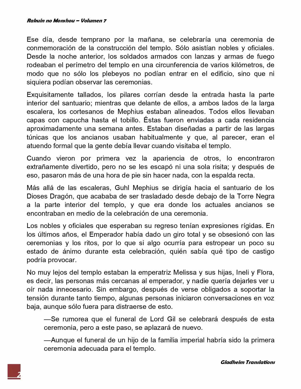 Rakuin No Monshou (Novela) - Capítulo 50 - Página 2 - LectorTMOo