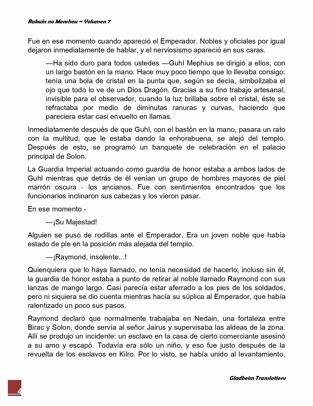 Rakuin No Monshou (Novela) - Capítulo 50 - Página 4 - LectorTMOo