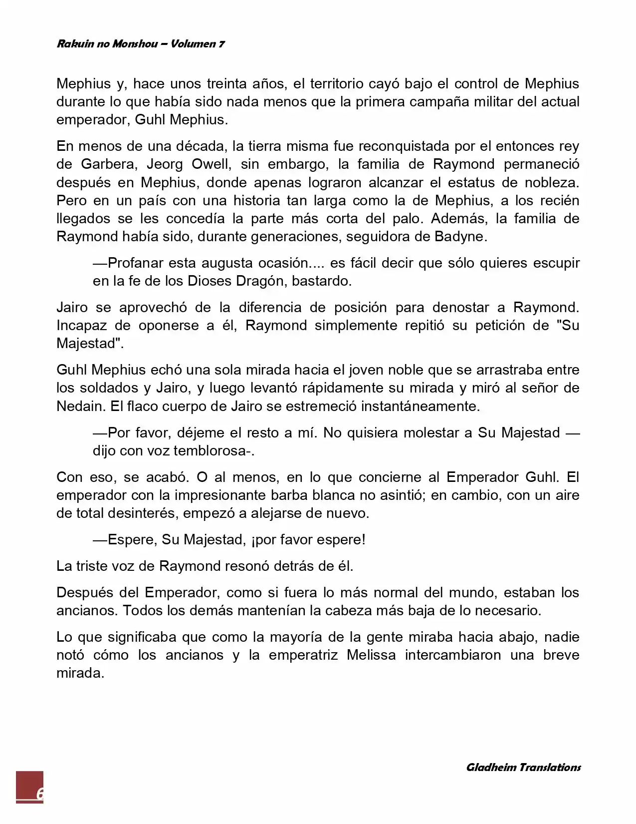 Rakuin No Monshou (Novela) - Capítulo 50 - Página 6 - LectorTMOo