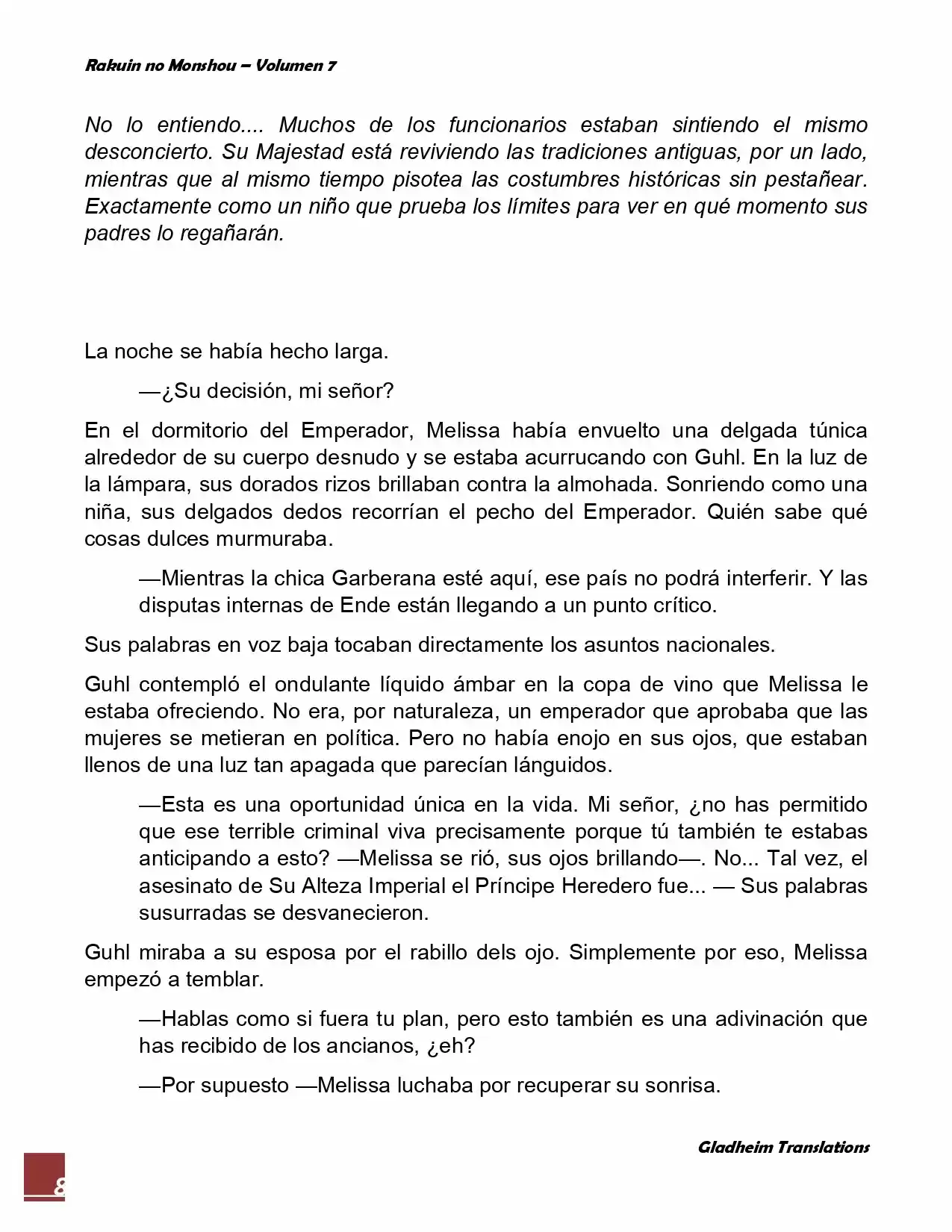 Rakuin No Monshou (Novela) - Capítulo 50 - Página 8 - LectorTMOo