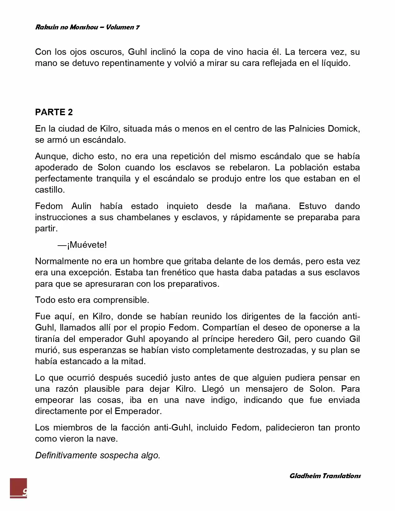 Rakuin No Monshou (Novela) - Capítulo 50 - Página 9 - LectorTMOo