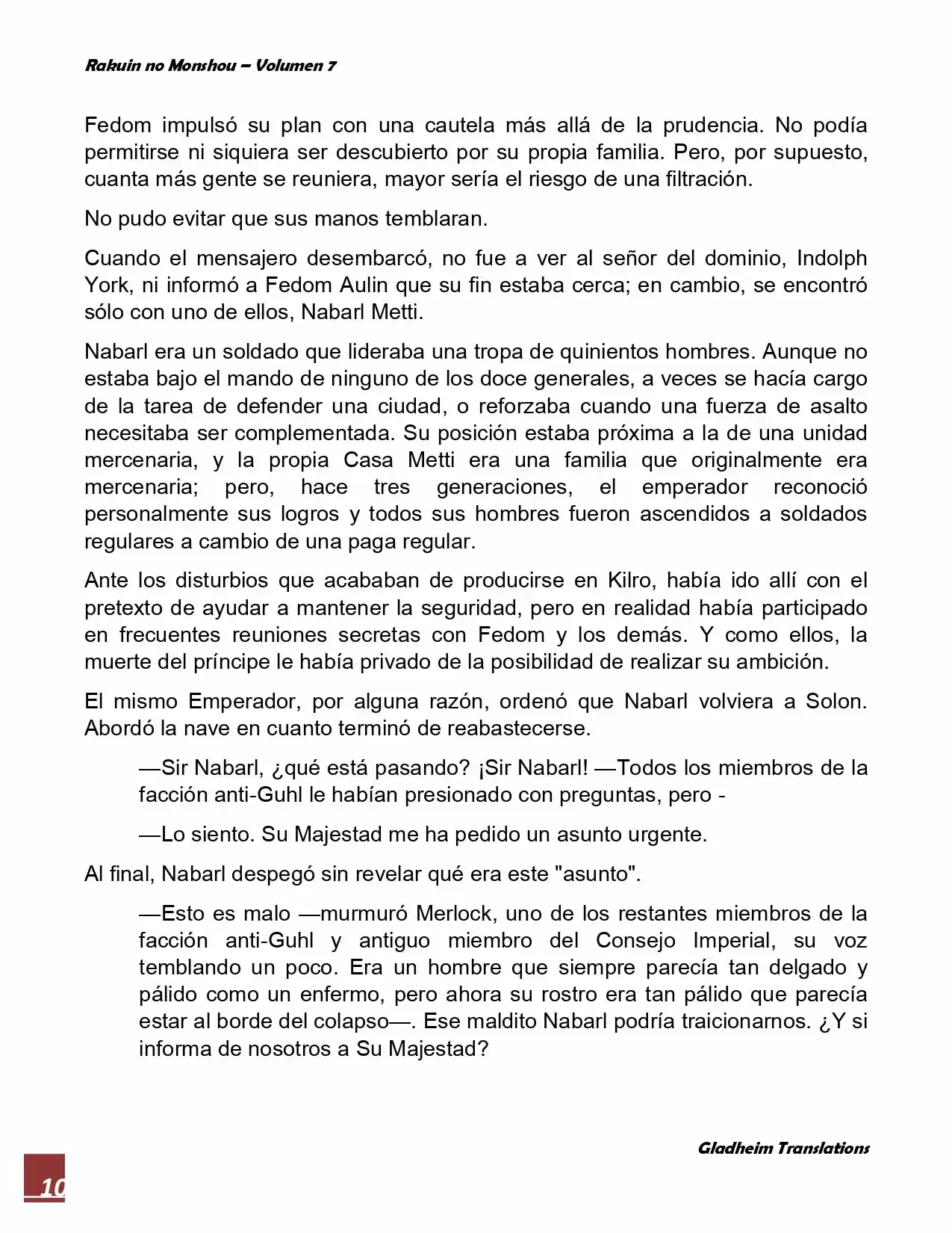 Rakuin No Monshou (Novela) - Capítulo 50 - Página 10 - LectorTMOo