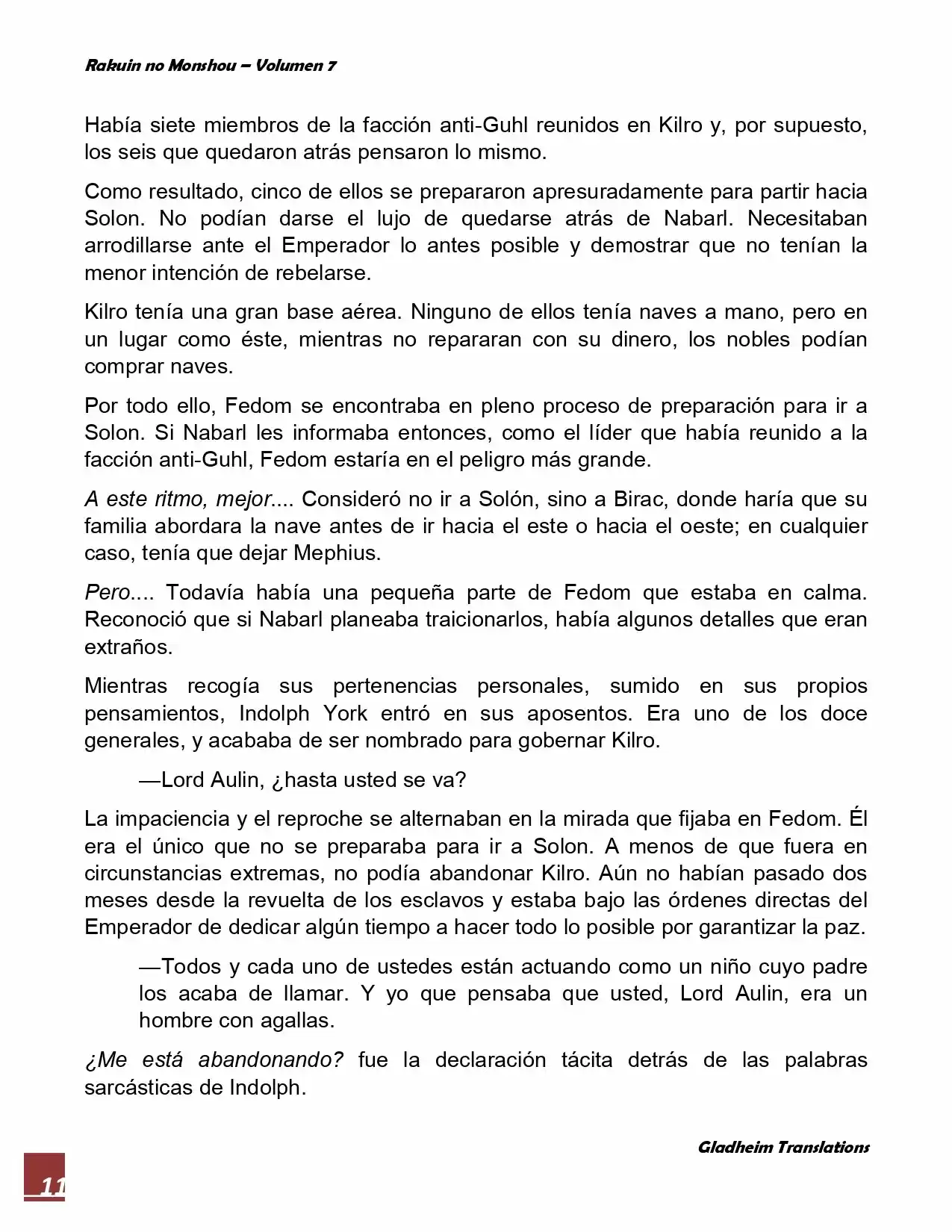Rakuin No Monshou (Novela) - Capítulo 50 - Página 11 - LectorTMOo