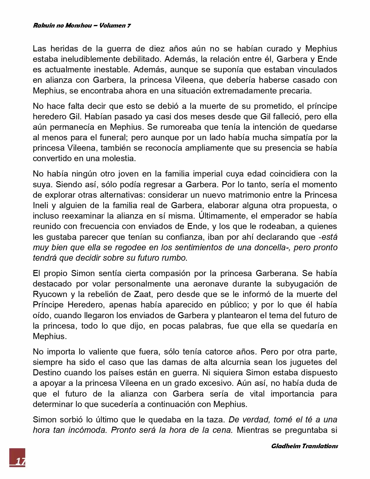 Rakuin No Monshou (Novela) - Capítulo 50 - Página 17 - LectorTMOo