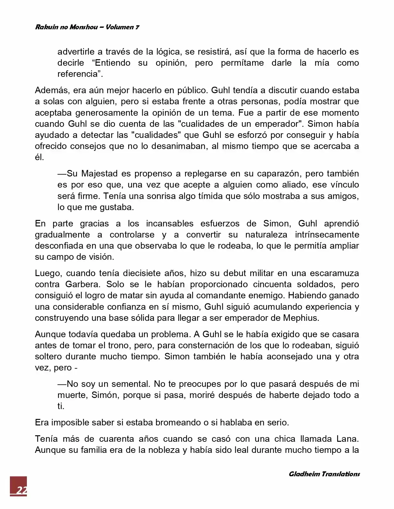 Rakuin No Monshou (Novela) - Capítulo 50 - Página 22 - LectorTMOo