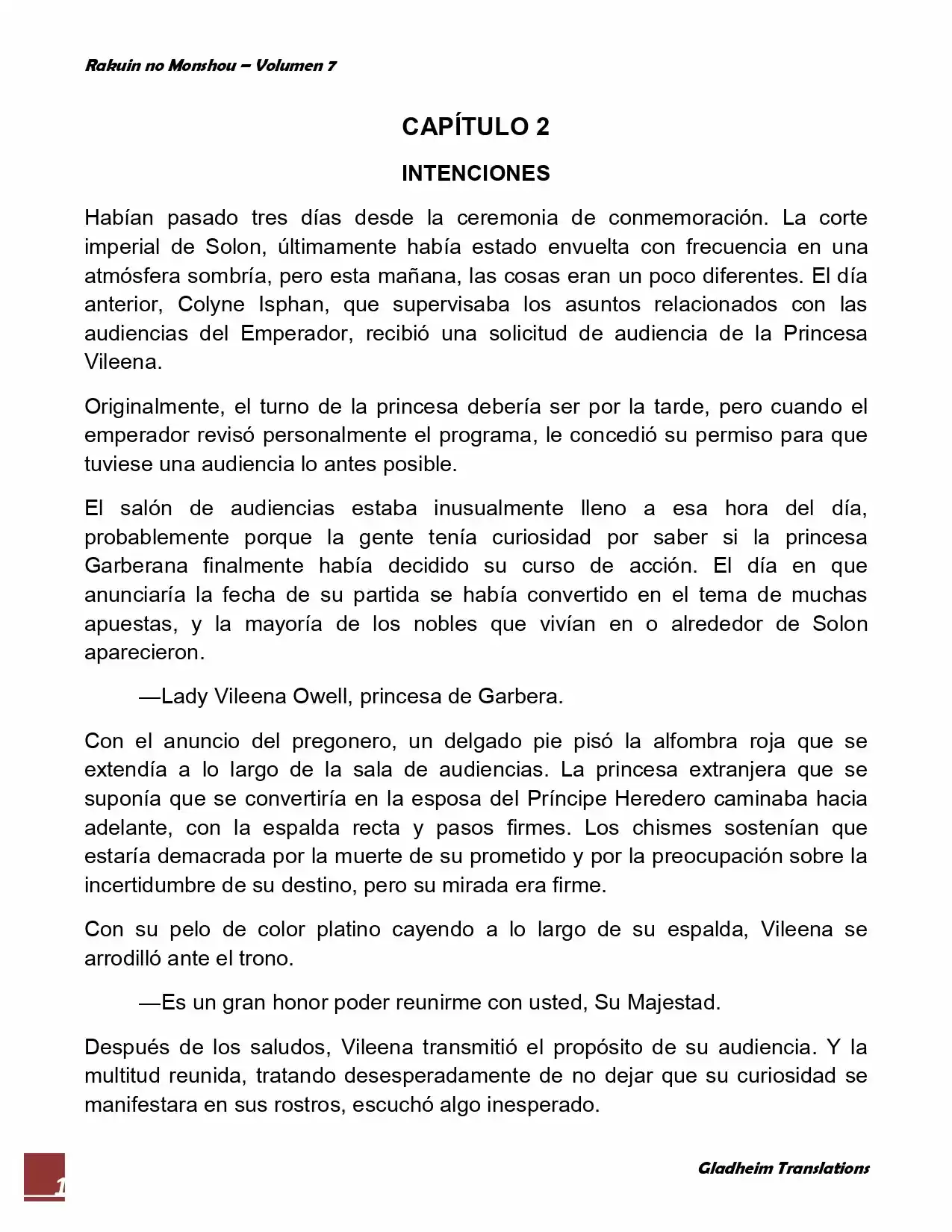 Rakuin No Monshou (Novela) - Capítulo 51 - Página 1 - LectorTMOo
