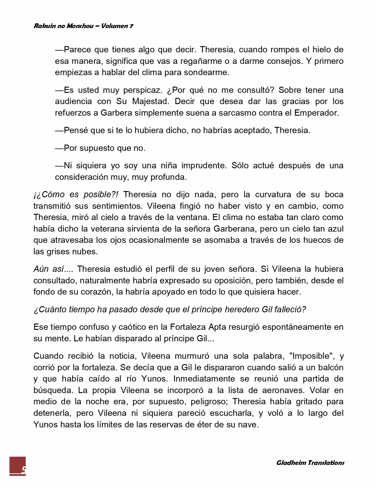 Rakuin No Monshou (Novela) - Capítulo 51 - Página 5 - LectorTMOo