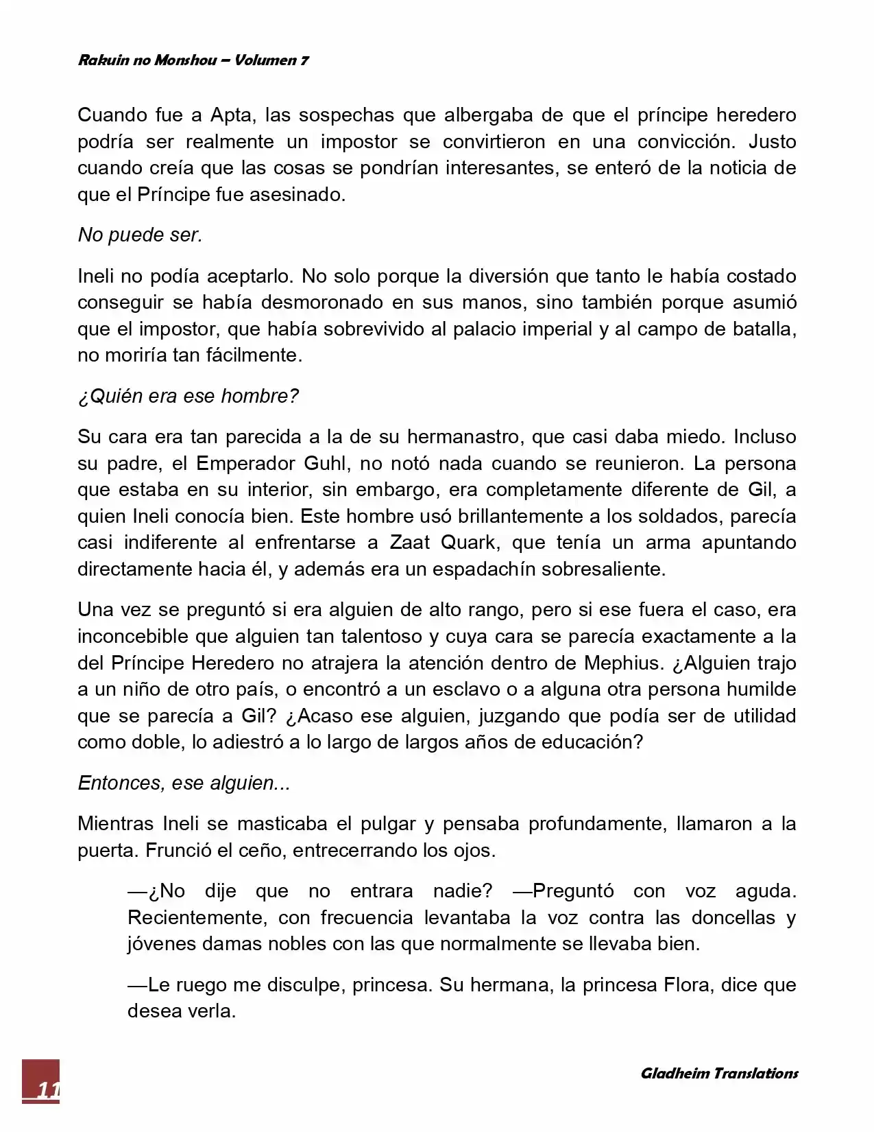 Rakuin No Monshou (Novela) - Capítulo 51 - Página 11 - LectorTMOo