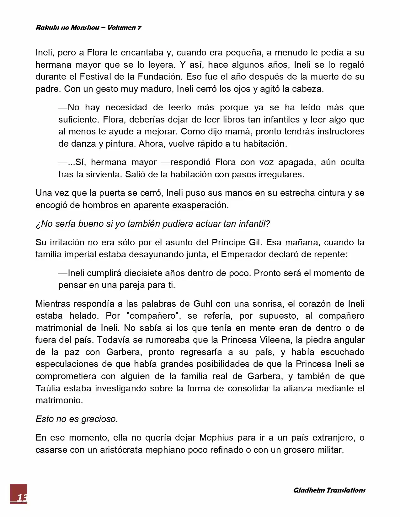 Rakuin No Monshou (Novela) - Capítulo 51 - Página 13 - LectorTMOo