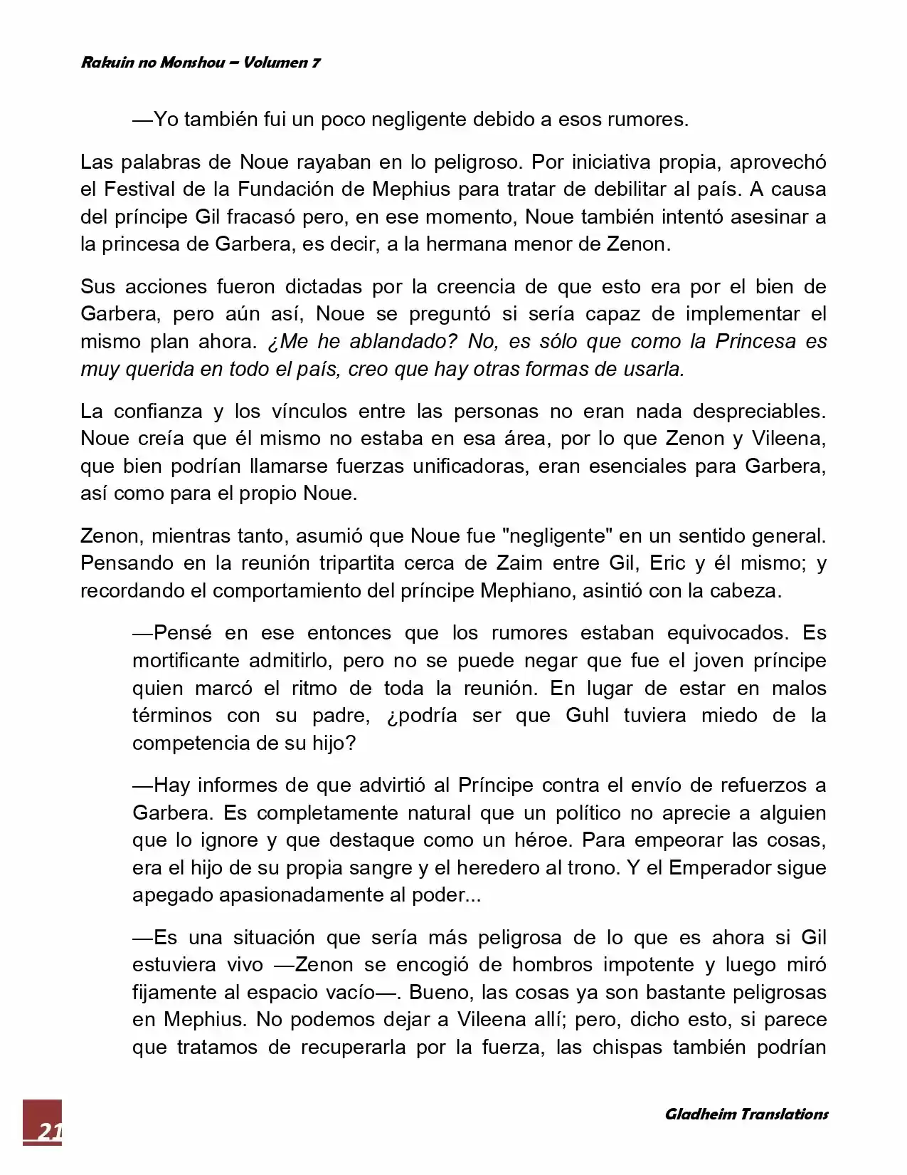 Rakuin No Monshou (Novela) - Capítulo 51 - Página 21 - LectorTMOo