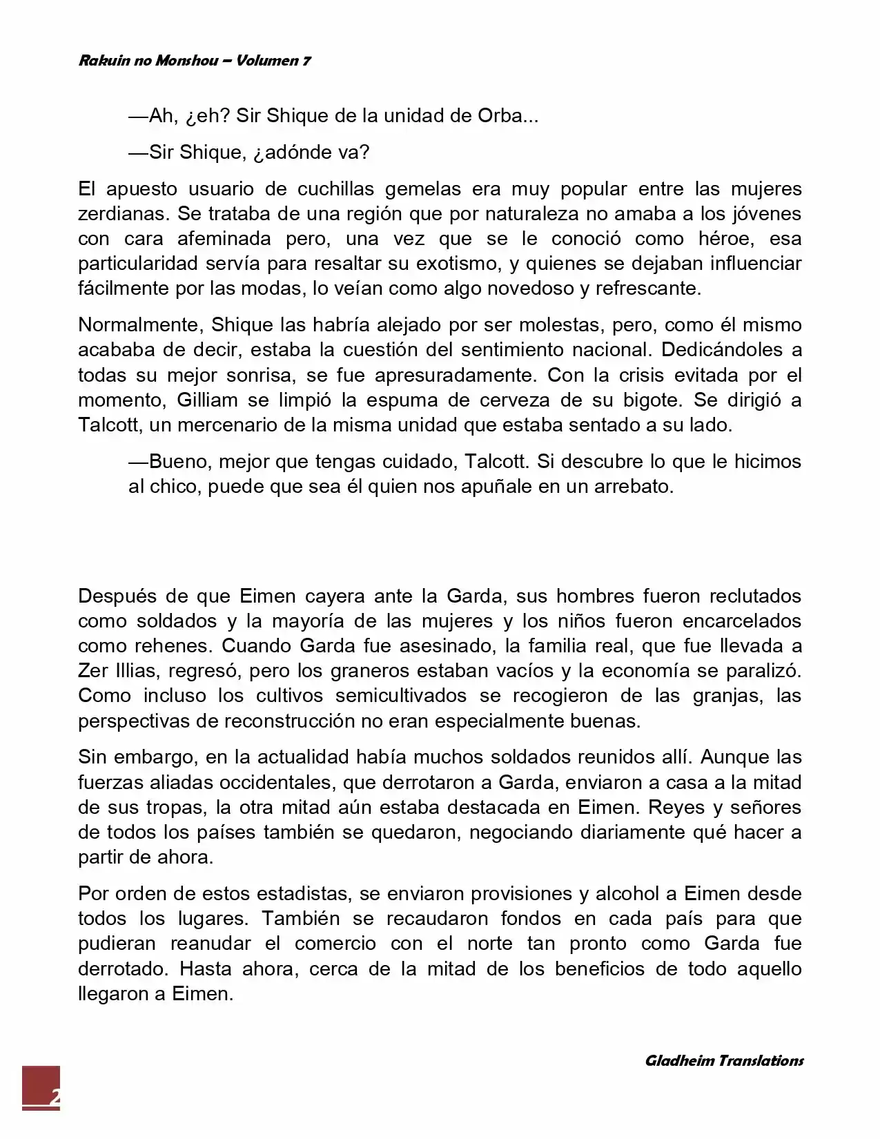 Rakuin No Monshou (Novela) - Capítulo 52 - Página 2 - LectorTMOo